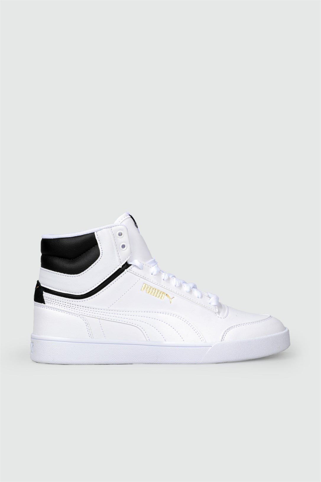 Bilekten Boğazlı Basket Beyaz Siyah Erkek Spor Ayakkabı 380748-01 Erkek Basketbol Puma PUMA 380748-01 MER SHUFLE
