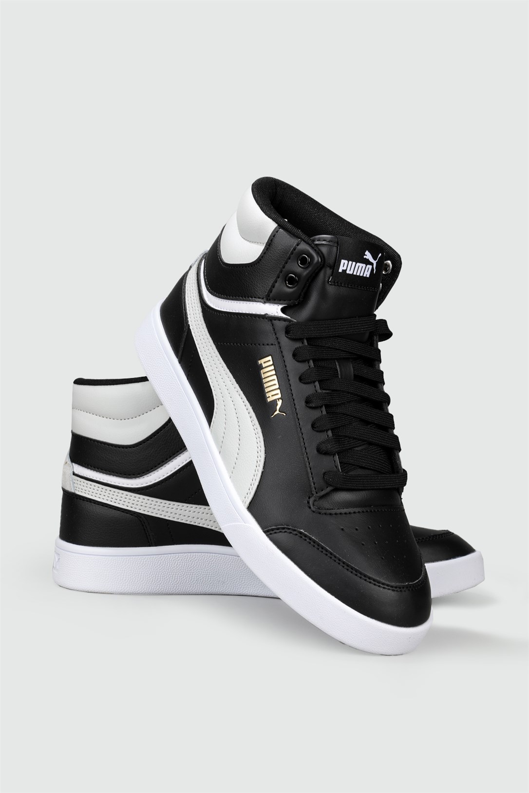 Puma Bilekten Boğazlı Basket Siyah Beyaz Erkek Spor Ayakkabı 380748-02