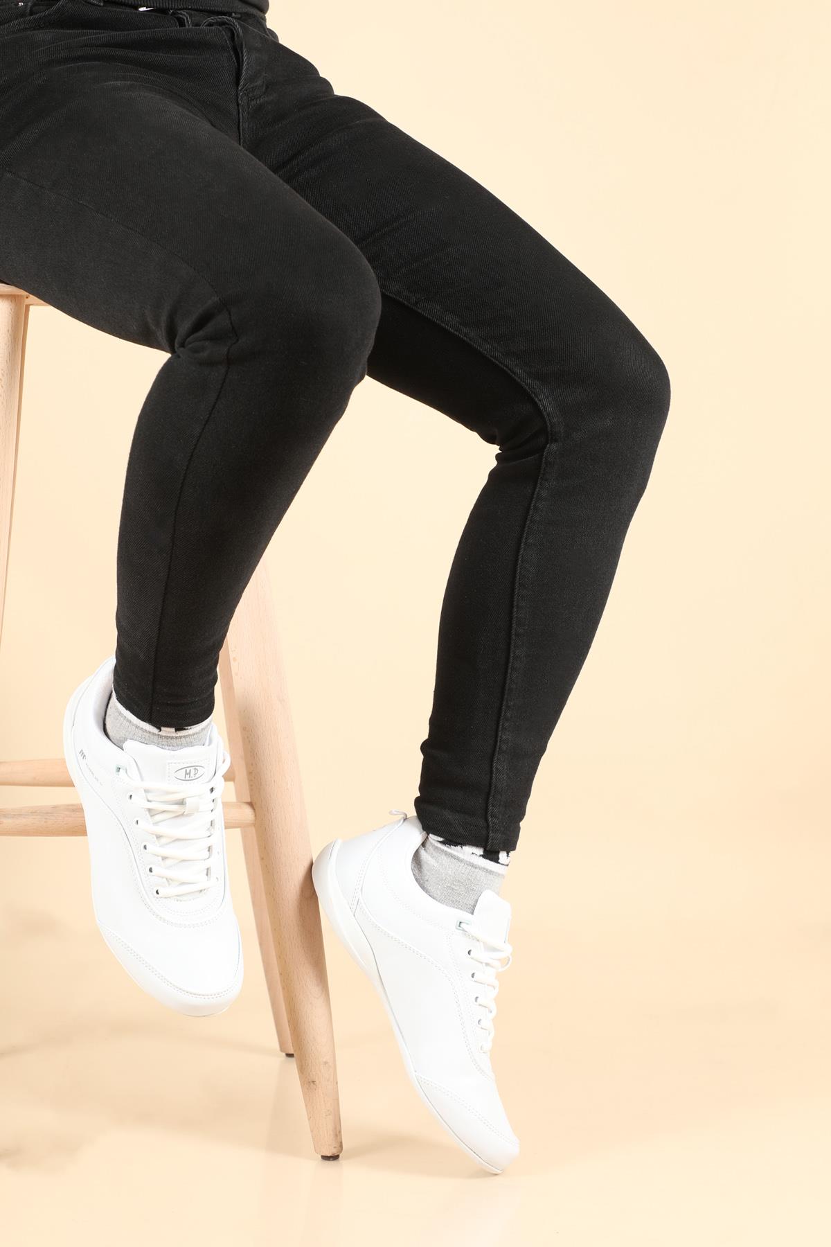 Casual Beyaz Erkek Spor Ayakkabı 211-7332 Erkek Günlük Spor Ayakkabı M.P MP 211-7332 ARES MER