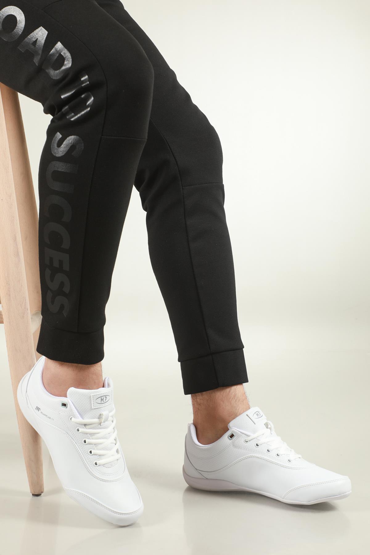 Casual Beyaz Erkek Spor Ayakkabı 212-7332 Erkek Günlük Spor Ayakkabı M.P 212-7332 MER
