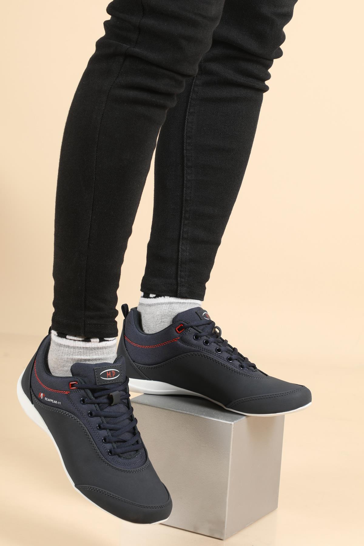 Casual Lacivert Erkek Spor Ayakkabı 211-7332 Erkek Günlük Spor Ayakkabı M.P MP 211-7332 ARES MER