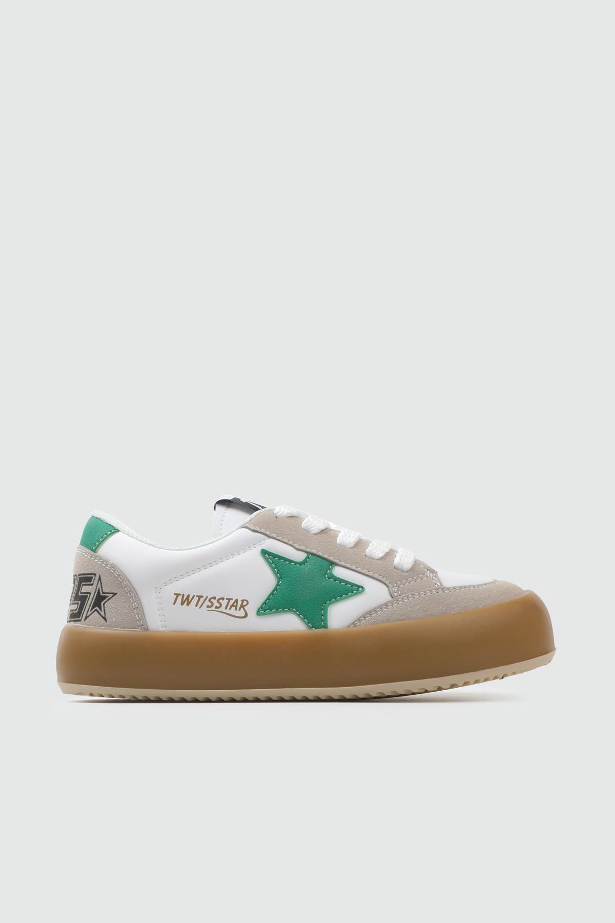 cocuk yıldız desenli spor ayakkabı Buz Beyaz Yeşil cocuk yıldız desenli spor ayakkabı TWİTTO 023 FİLET 25K Kategorisiz Tiwittoys TWİTTO 023 FİLET 25K