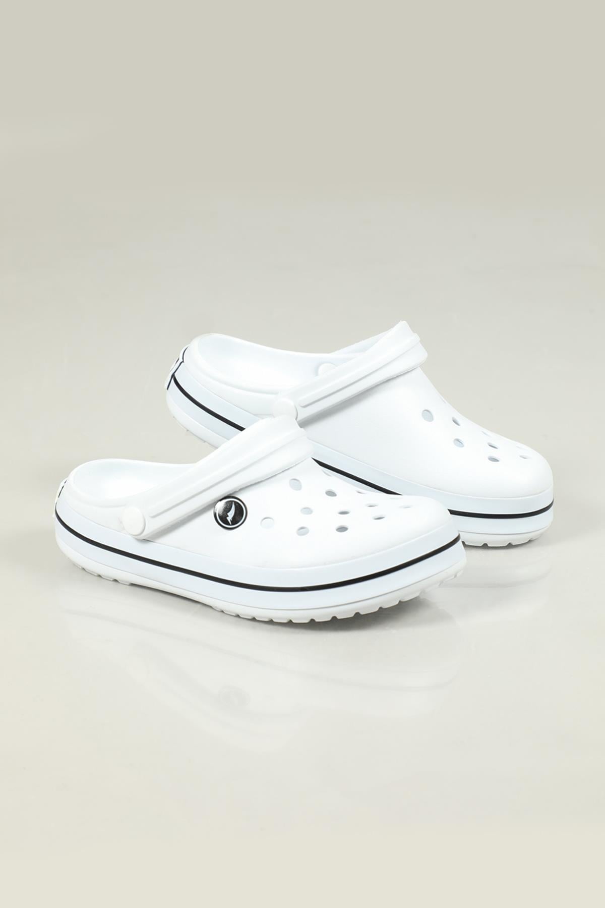 Cross Modeli Beyaz Beyaz Siyah Unisex Terlik 0079 Unisex Terlik SONİMİX Sonimix Ceox 0079 Unisex Crocs