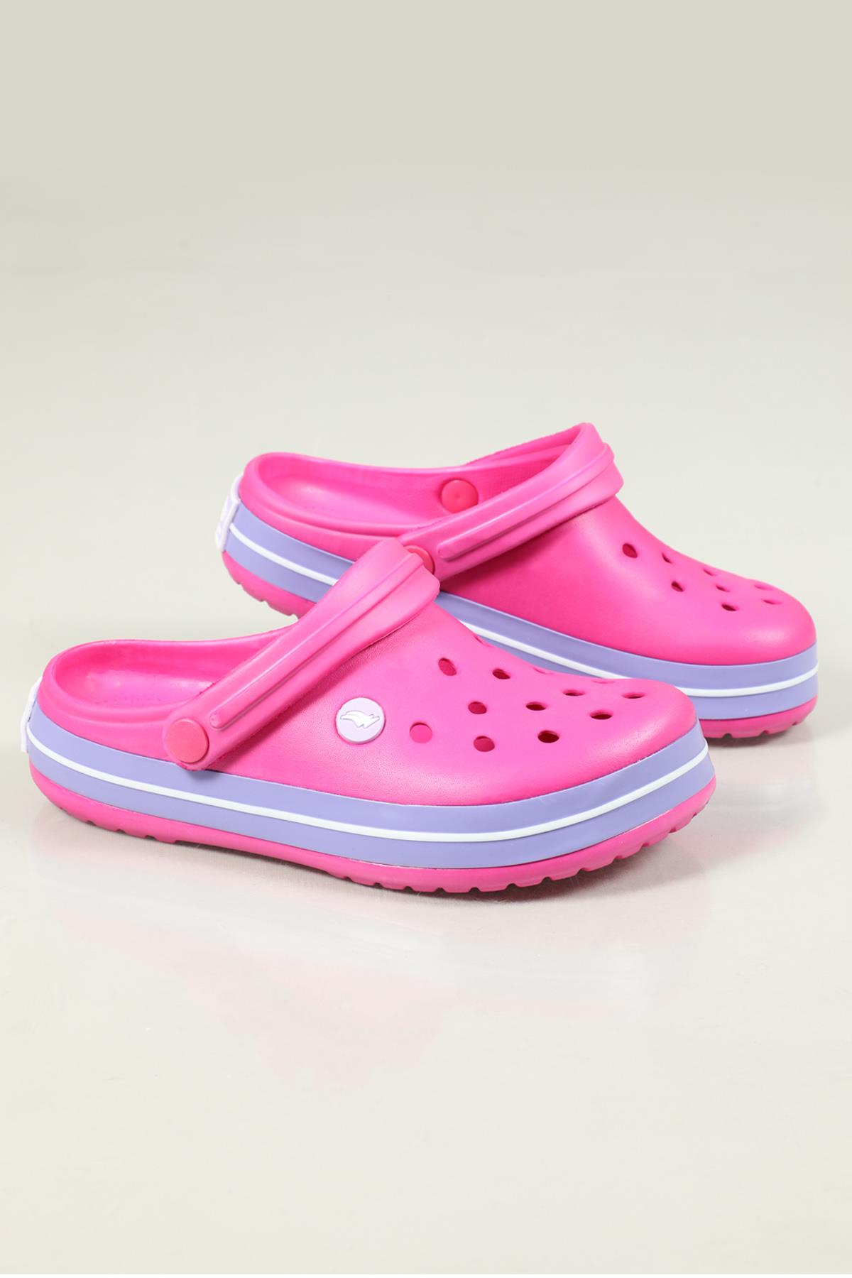 Cross Modeli Fuşya Lila Beyaz Unisex Terlik 0079 Unisex Terlik SONİMİX Sonimix Ceox 0079 Unisex Crocs