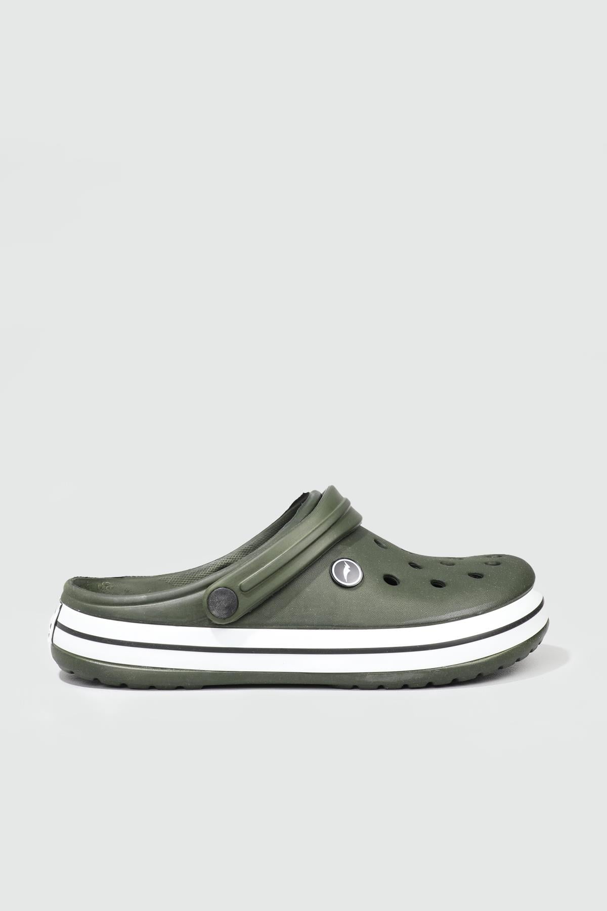 Cross Modeli Haki Beyaz Siyah Erkek Terlik 0079 Erkek Crocs Terlik SONİMİX SONİMİX CEOX 0079 MER