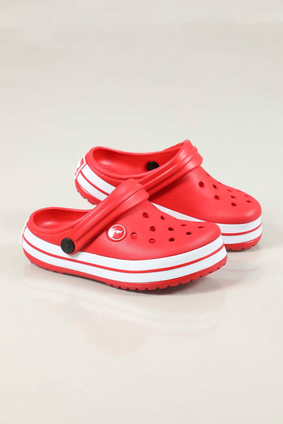 Cross Modeli Kırmızı Beyaz Kırmızı Çocuk Terlik 0079 Çocuk Terlik SONİMİX Sonimix Ceox 0079 Çocuk Crocs