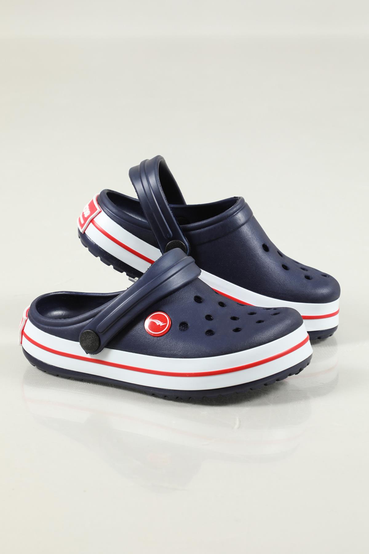 Cross Modeli Laci Beyaz Kırmızı Çocuk Terlik 0079 Çocuk Terlik SONİMİX Sonimix Ceox 0079 Çocuk Crocs