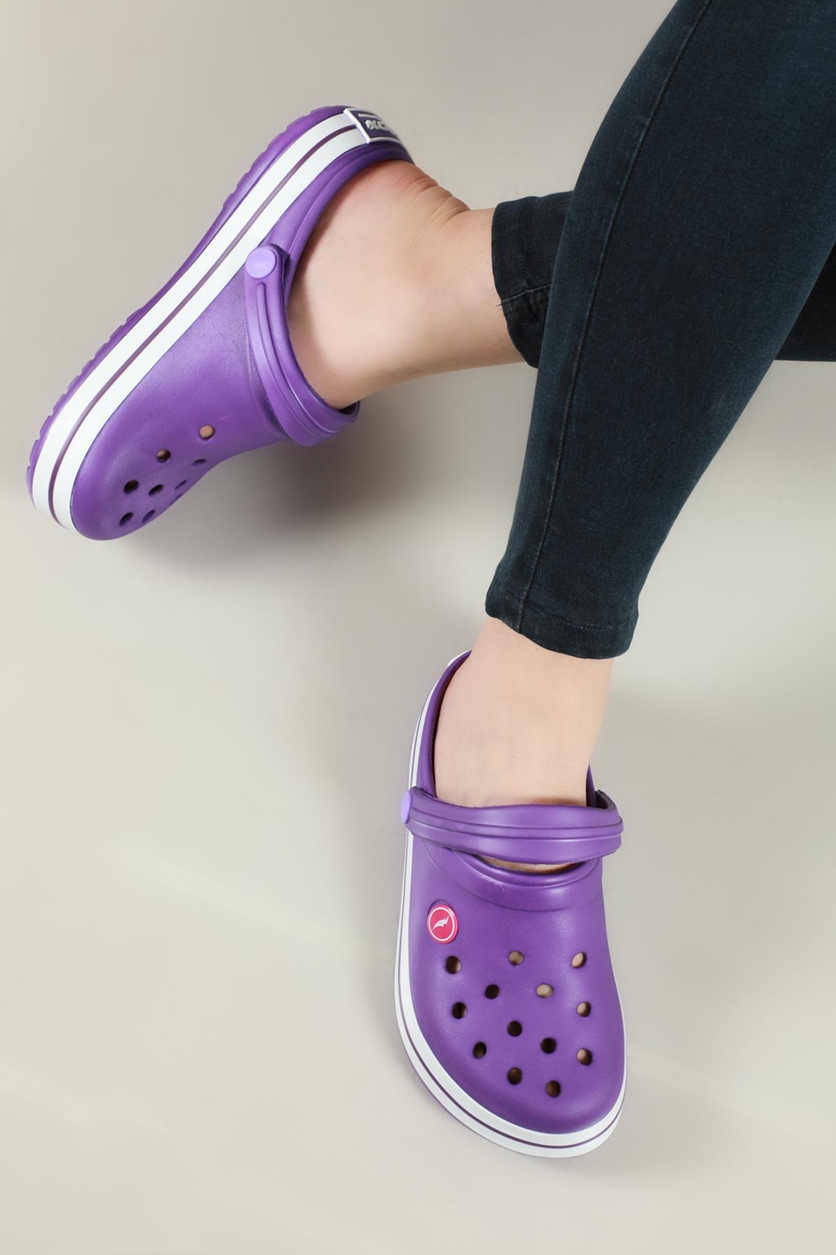 Cross Modeli Mor Byz Mor Unisex Terlik 0079 Unisex Terlik SONİMİX Sonimix Ceox 0079 Unisex Crocs