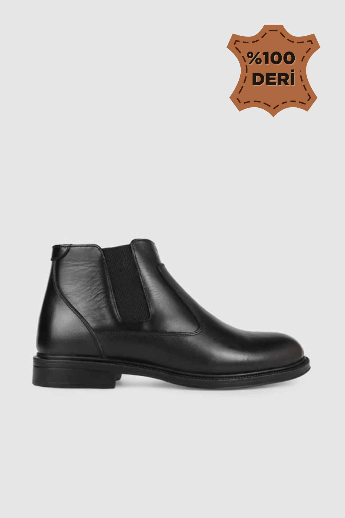 Deri Kaymaz Taban Siyah Antik Erkek Bot 212-03 Erkek Günlük Confort Bot Wow Plus AYHAN 212-03 DÜZ