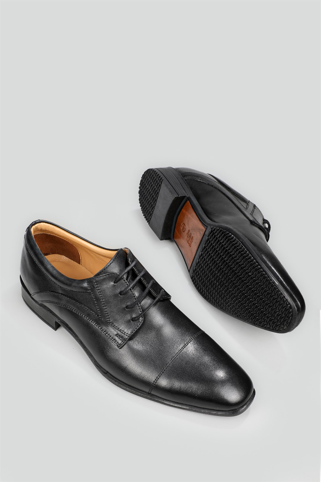 Wow Plus Deri Klasik Rahat Siyah Erkek Ayakkabı A-102