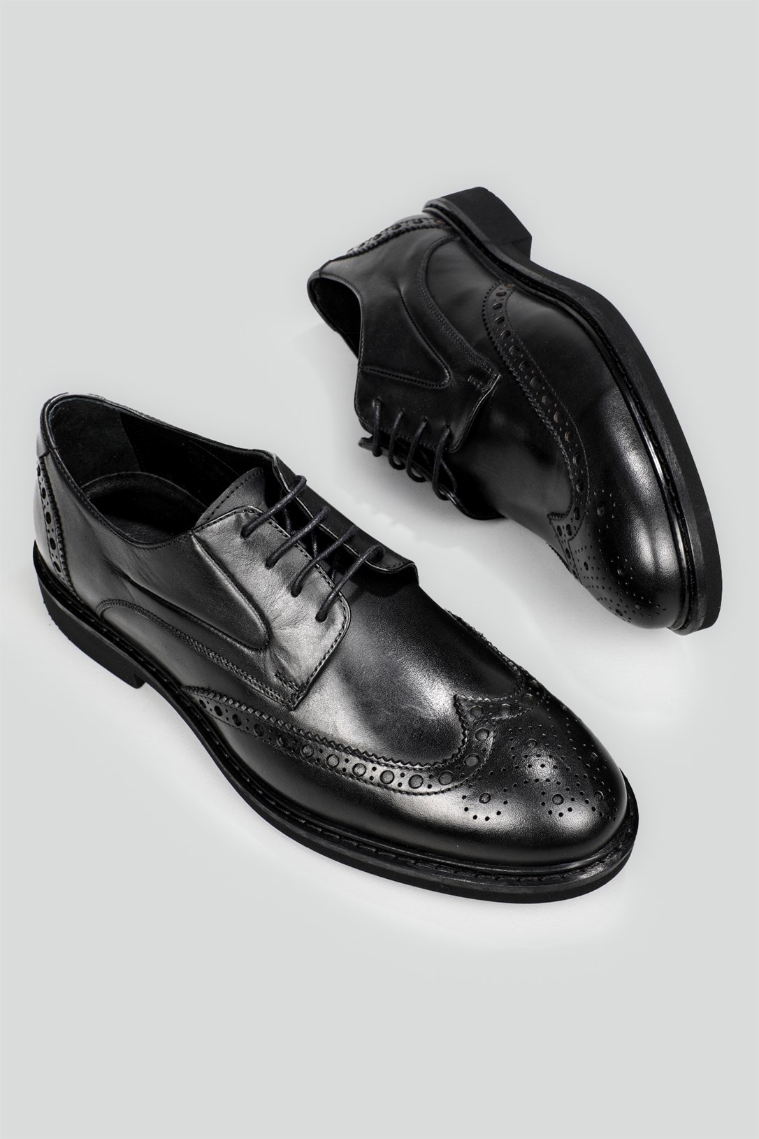 Greyder Deri Klasik Siyah Antik Erkek Ayakkabı 67827