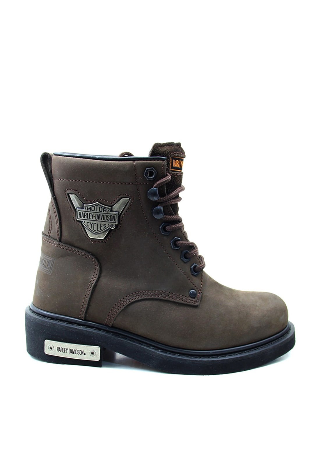 Deri Rahat Comfort Kahve Nubuk Unisex Bot 0109 Unisex Günlük Confort Bot Harley Davıdson 2752716