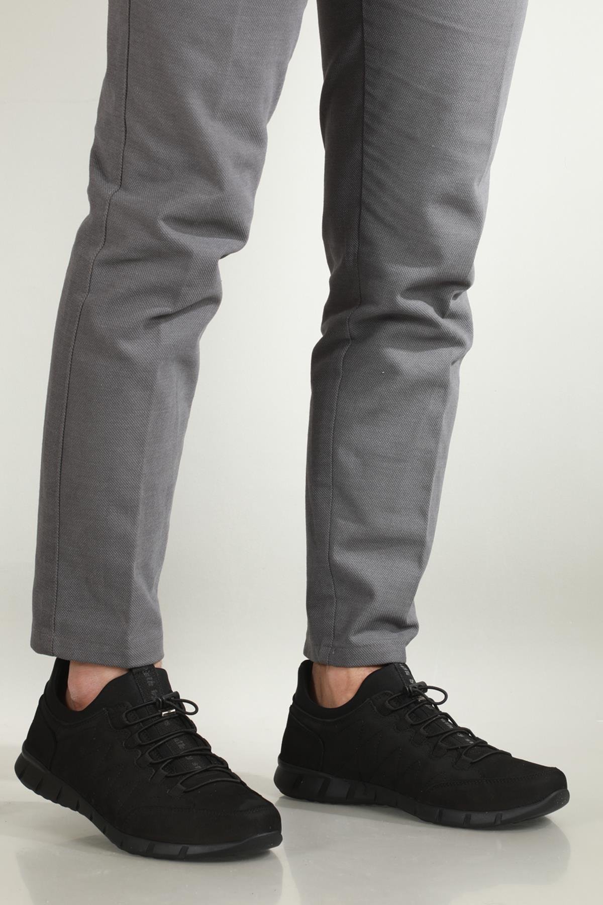 Deri Rahat Comfort Siyah Nubuk Erkek Ayakkabı 2018 Erkek Günlük Ayakkabı Secure SECURE 2018 KAUÇUK KIŞ