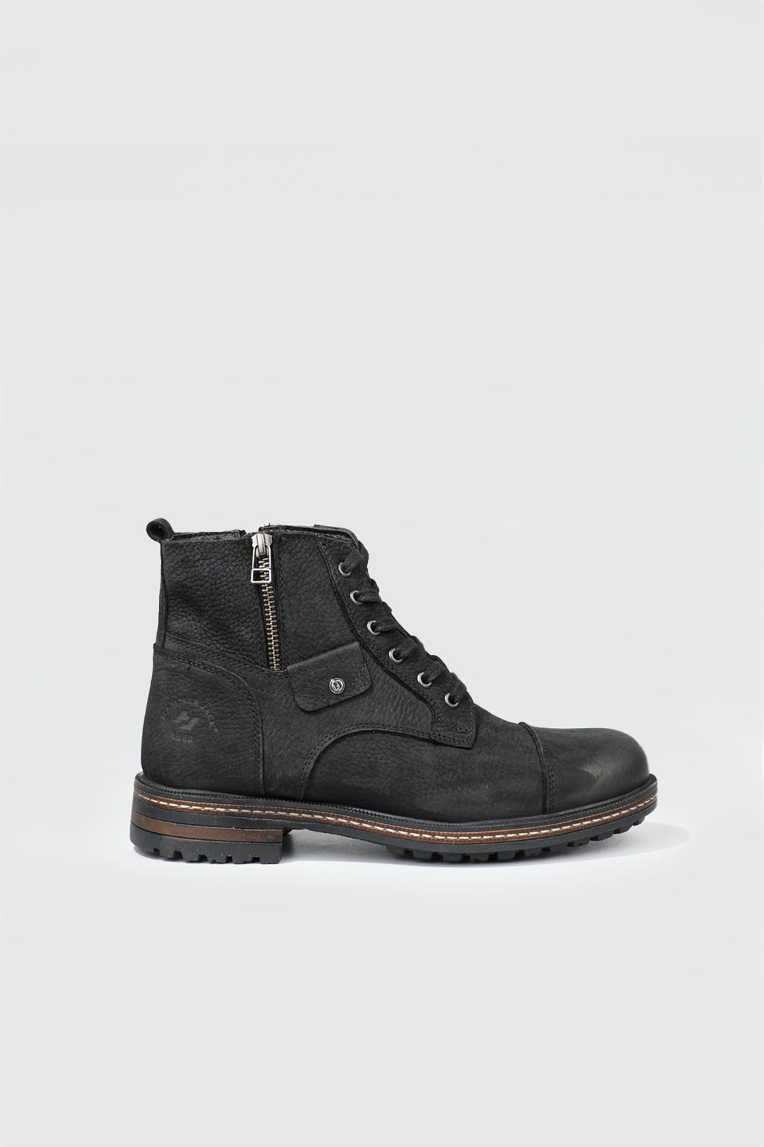 Deri Rahat Comfort Siyah Nubuk Erkek Bot 17400 Erkek Günlük confort Bot Hammer Jack HAMMERJACK 17400 MER BOT