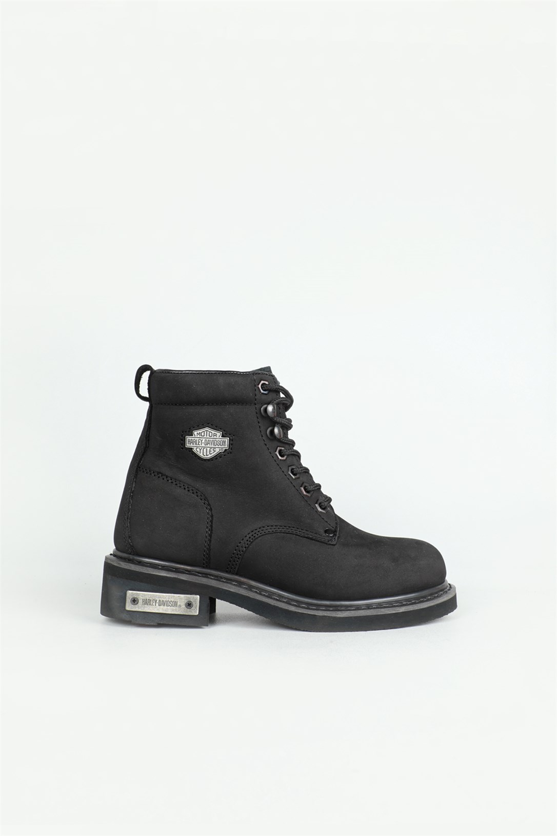 Deri Rahat Comfort Siyah Nubuk Unisex Bot 0109 Unisex Günlük Confort Bot Harley Davıdson 2752716