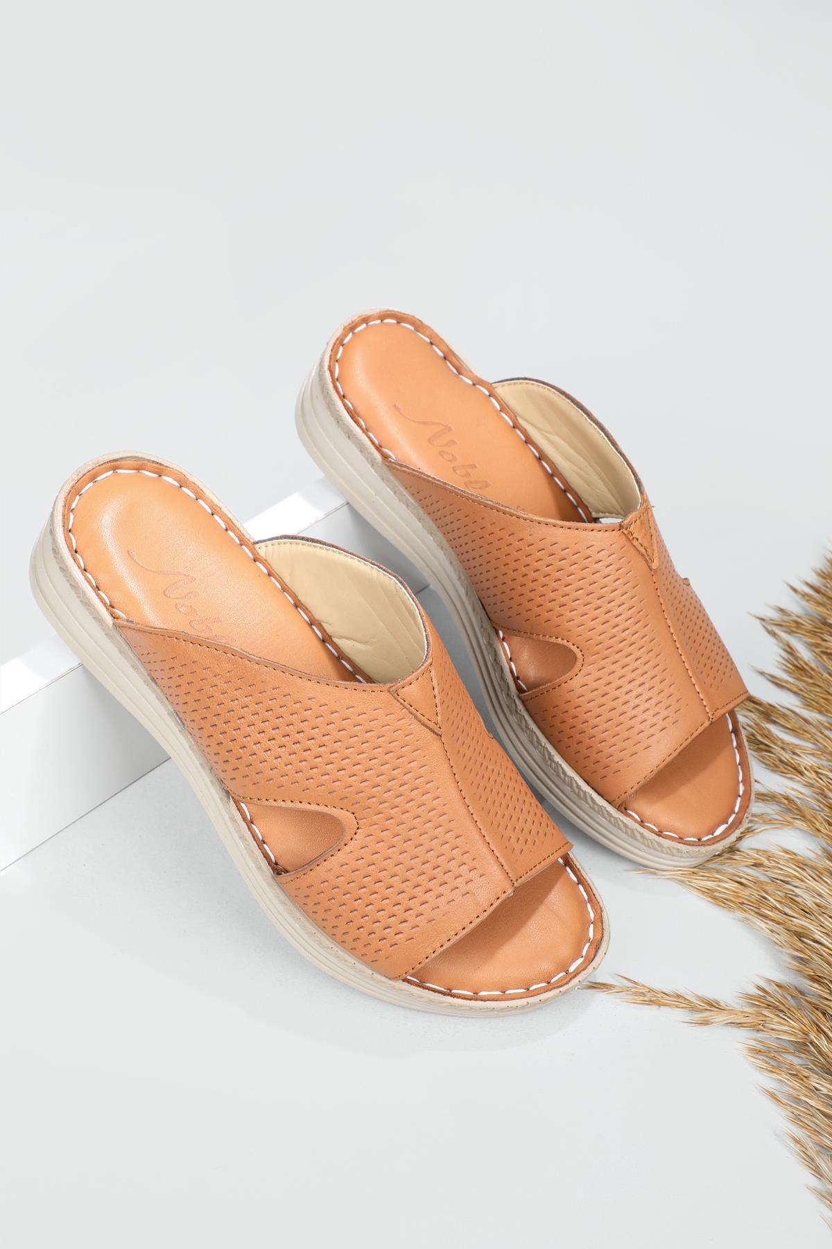 Deri Rahat Taban Günlük Taba Kadın Terlik NB-1050 Kadın Ortopedik Terlik Cıtyzen Cityzen NB-1050 22Y