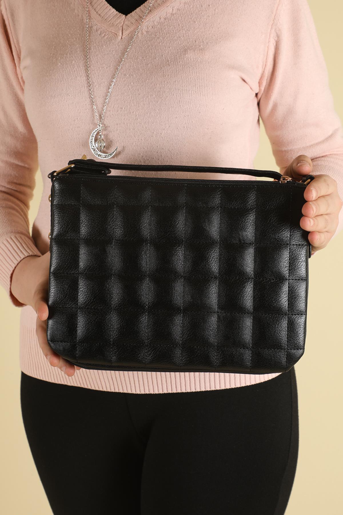 El Ve Omuz Askılı Sıyah Kadın Çanta 1073 Omuz Çantası Varona 2877342