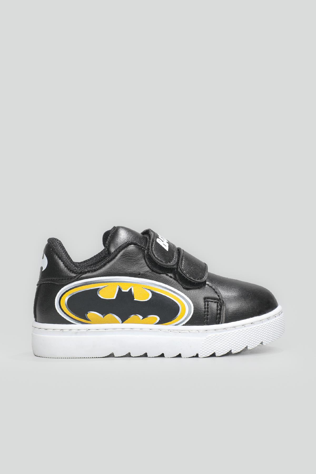Esnek Taban Batman Baskılı Cırtlı Sneaker Siyah Beyaz Çocuk Spor Ayakkabı BATMAN Çocuk Sneaker Beınsteps Beinsteps Batman 22y