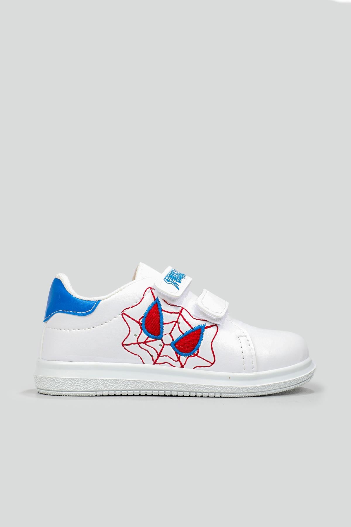 Esnek Taban Spiderman Baskılı Cırtlı Sneaker Byz Mavi Çocuk Spor Ayakkabı SPİDERMAN Çocuk Sneaker Beınsteps Beinsteps Spiderman 22y