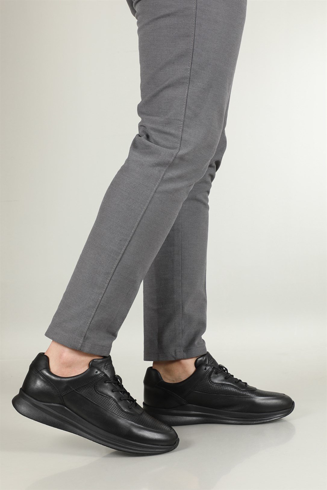 Greyder Deri Rahat Comfort Sıyah Erkek Spor Ayakkabı 14510