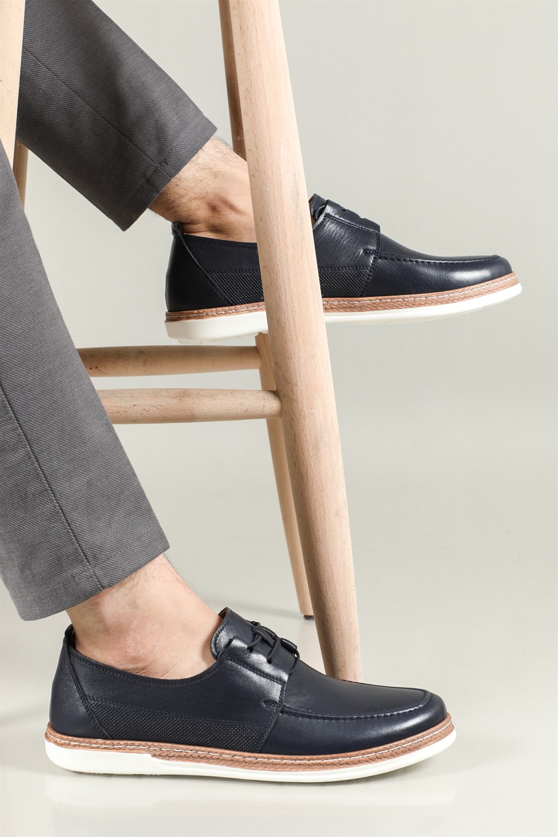 Greyder Deri Rahat Comfort Lacivert Erkek Ayakkabı 64040 | Ayakkabı City
