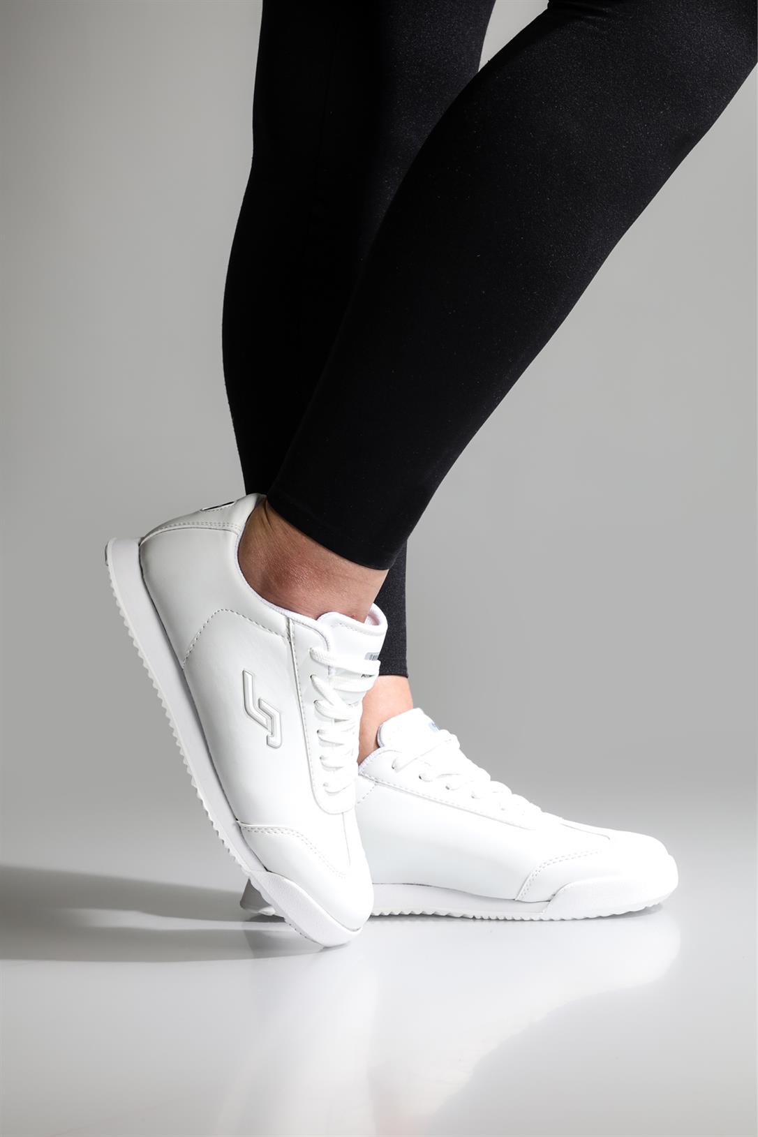 Günlük Bağcıklı Beyaz Erkek Spor Ayakkabı 28165 Unisex Günlük Spor Ayakkabı Jump JUMP 28165 UNİSEX SPOR