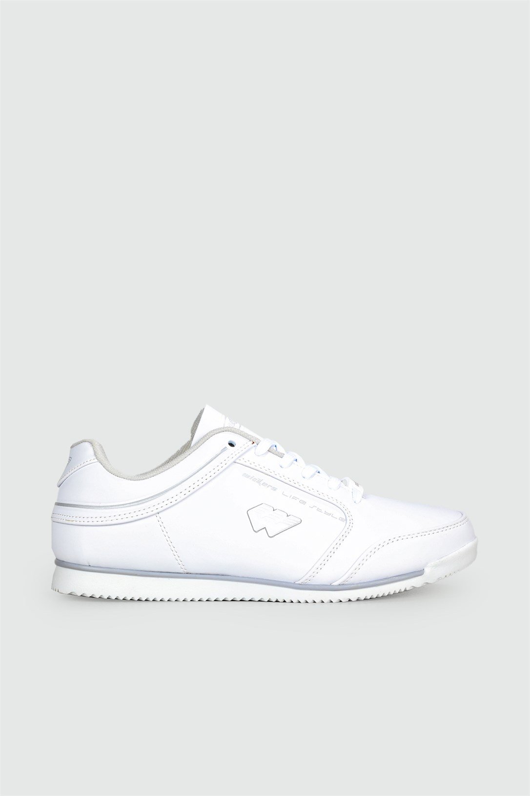 Günlük Bağcıklı Beyaz Gümüş Erkek Spor Ayakkabı 1775 Erkek Günlük Spor Ayakkabı Wickers WİCKERS 1775 MER SPOR 22K