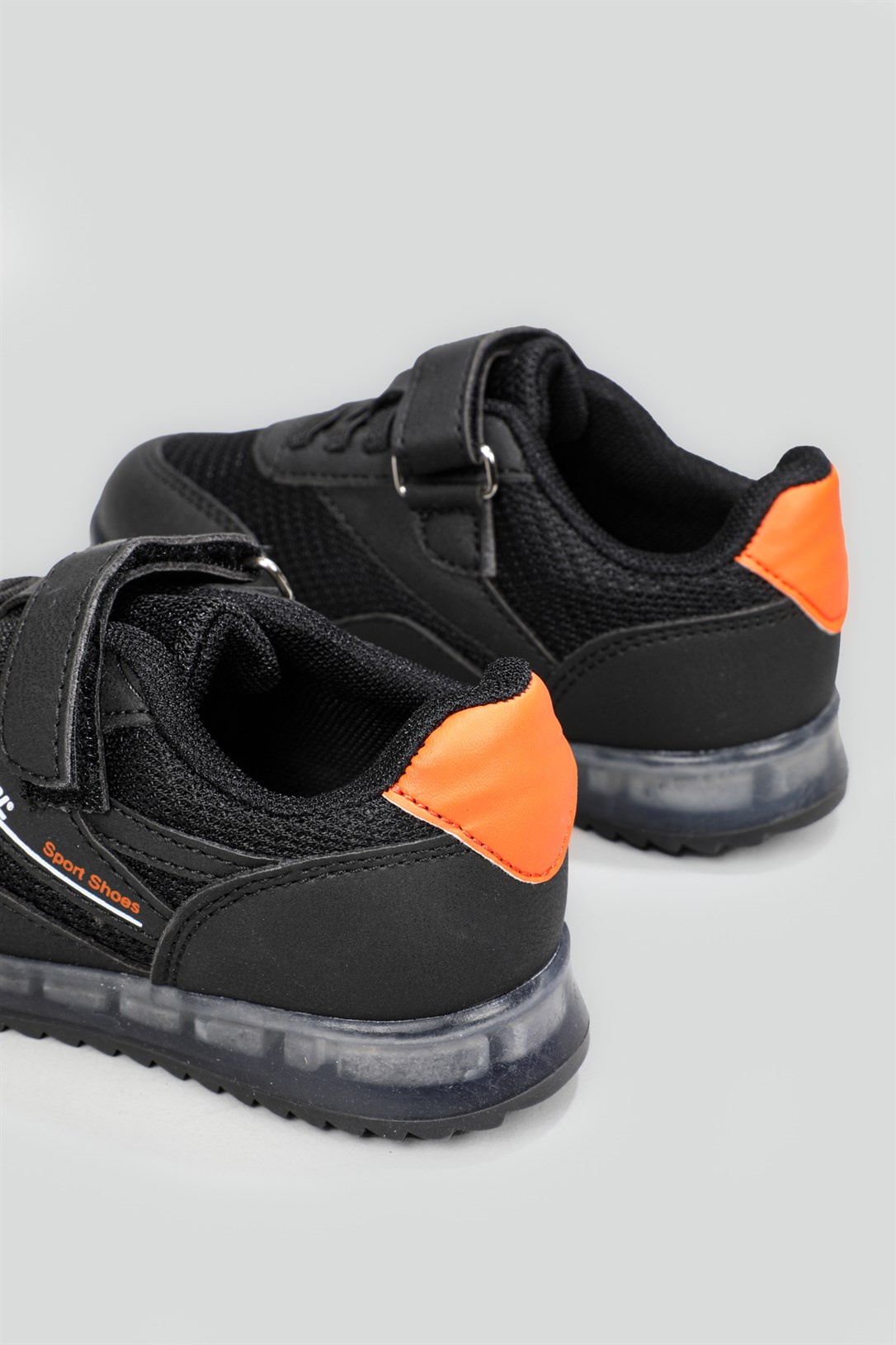 Cool Havalı Ortopedik Siyah Çocuk Spor Ayakkabı İRON
