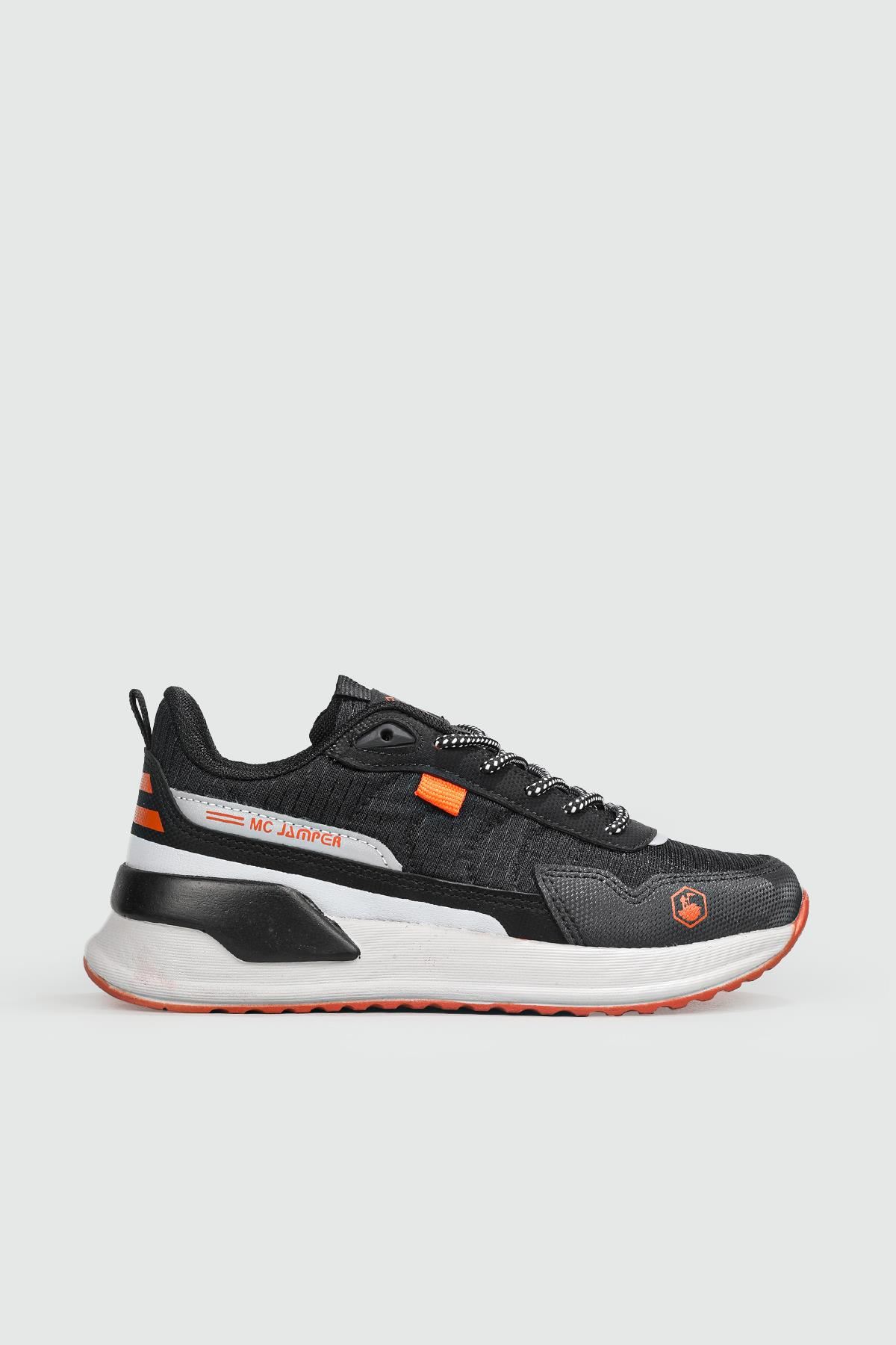Günlük Bağcıklı Siyah Füme Oranj Unisex Spor Ayakkabı 2019 Unisex Günlük Spor Ayakkabı Jamper MC JAMPER 2019 UNİSEX SPOR 22K