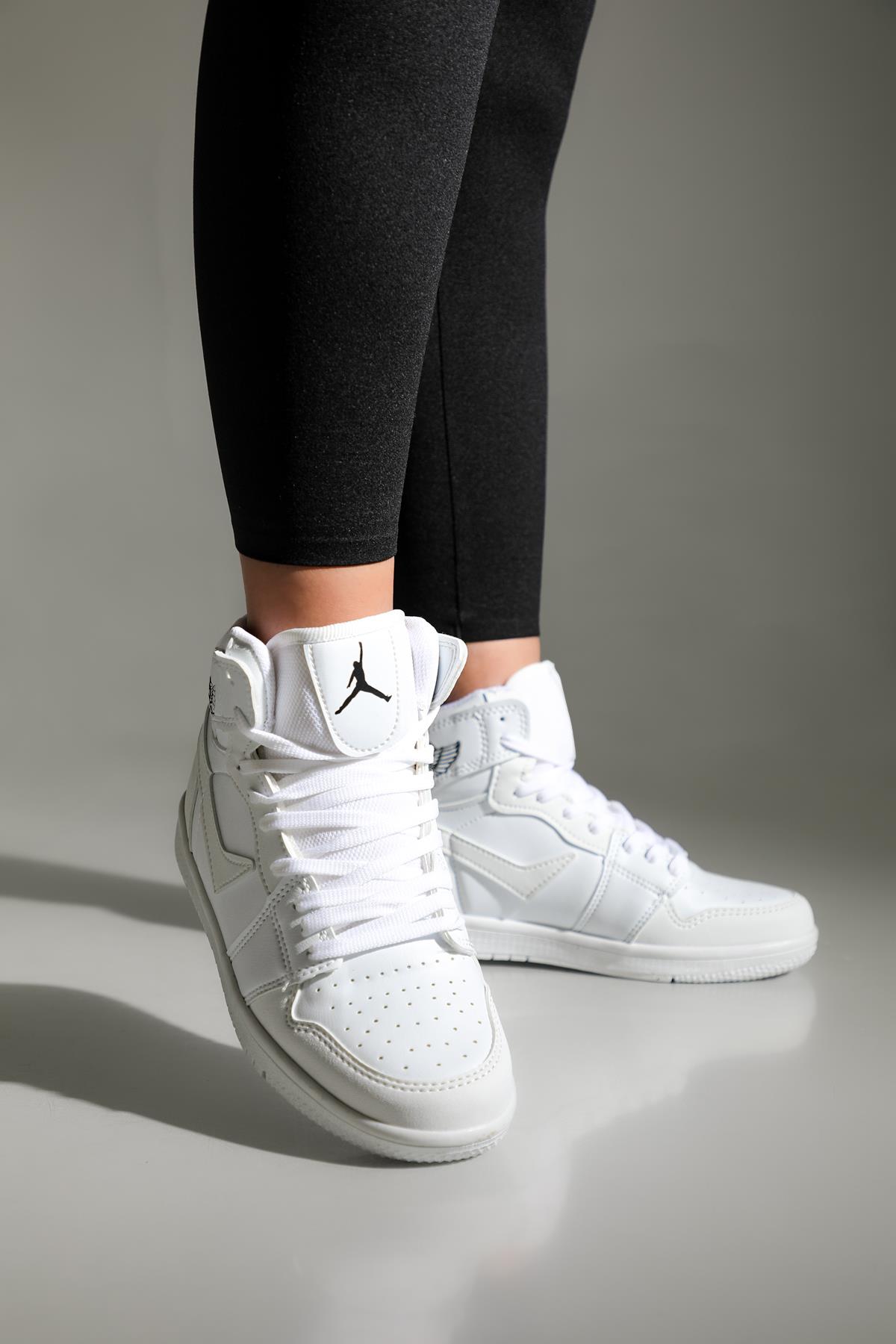 Günlük Beyaz Unisex Spor Ayakkabı 8070 Unisex Günlük Spor Ayakkabı Lambırlent LAMBIRLENT 8070 UNİSEX BASKET