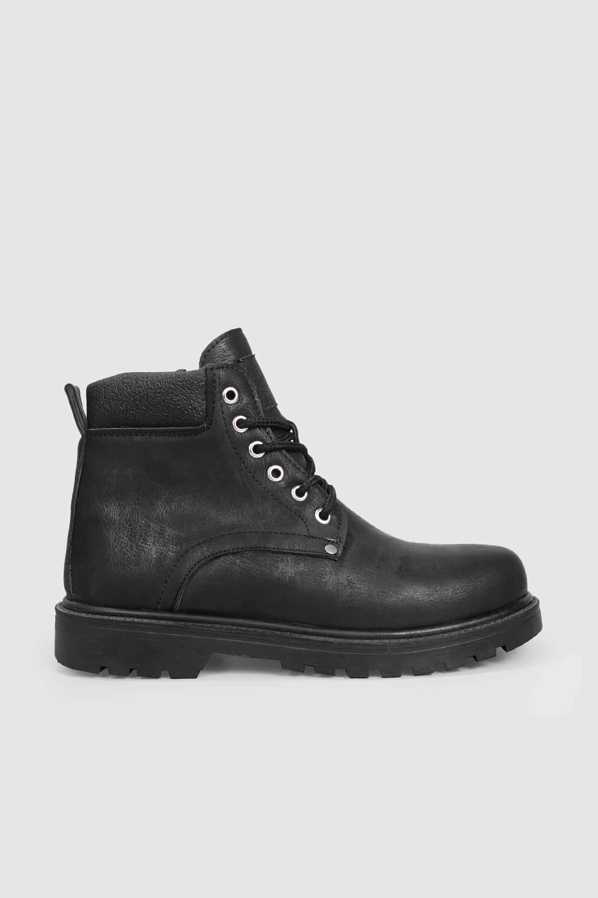 Günlük Fermuarlı Siyah Unisex Bot 104 Unisex Günlük Confort Bot FALCON FALCON 104 UNİSEX BOT