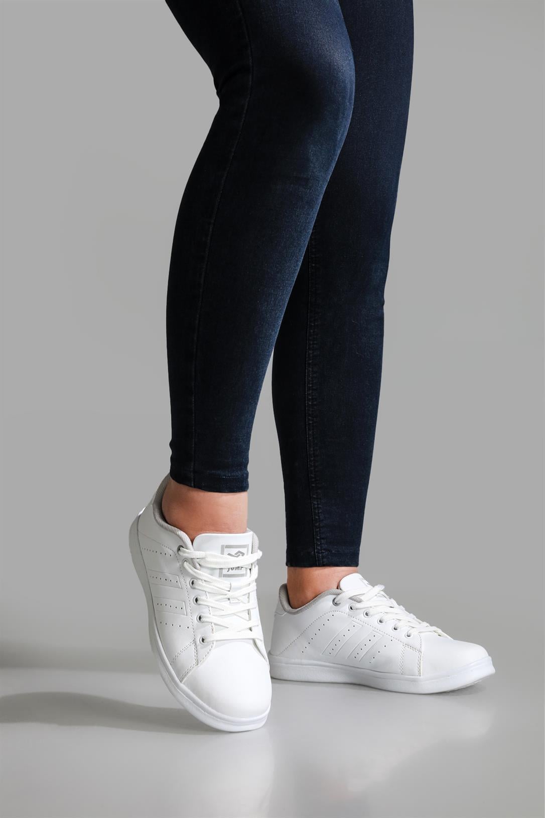 Günlük Koşu Yürüyüş Beyaz Unisex Spor Ayakkabı 15306 Unisex Günlük Spor Ayakkabı Jump JUMP 15306 Unisex Spor