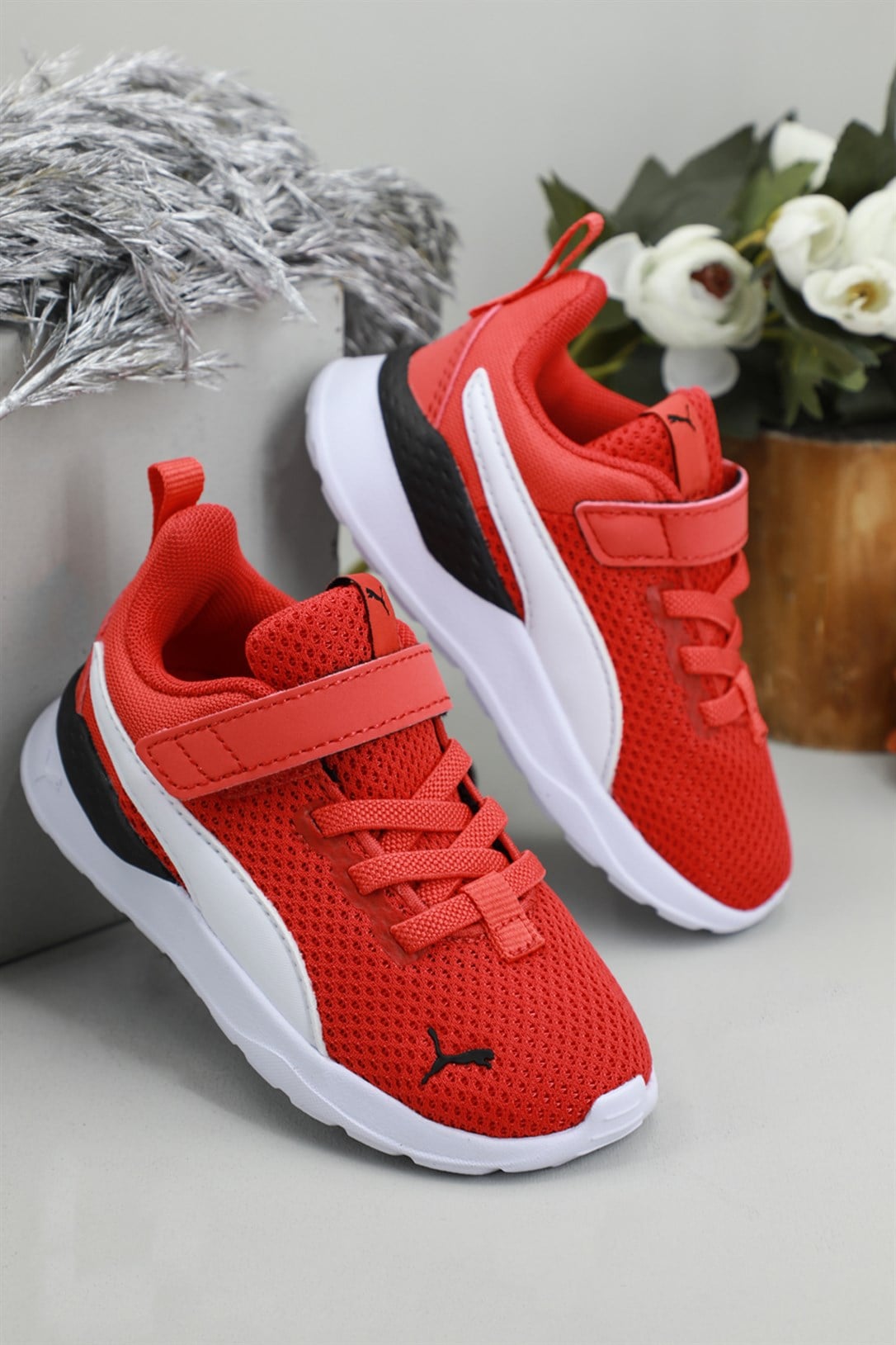 Günlük Koşu Yürüyüş Kırmızı Byz Çocuk Spor Ayakkabı 372010-12 Çocuk Günlük Spor Ayakkabı Puma PUMA 372010-12 Çocuk