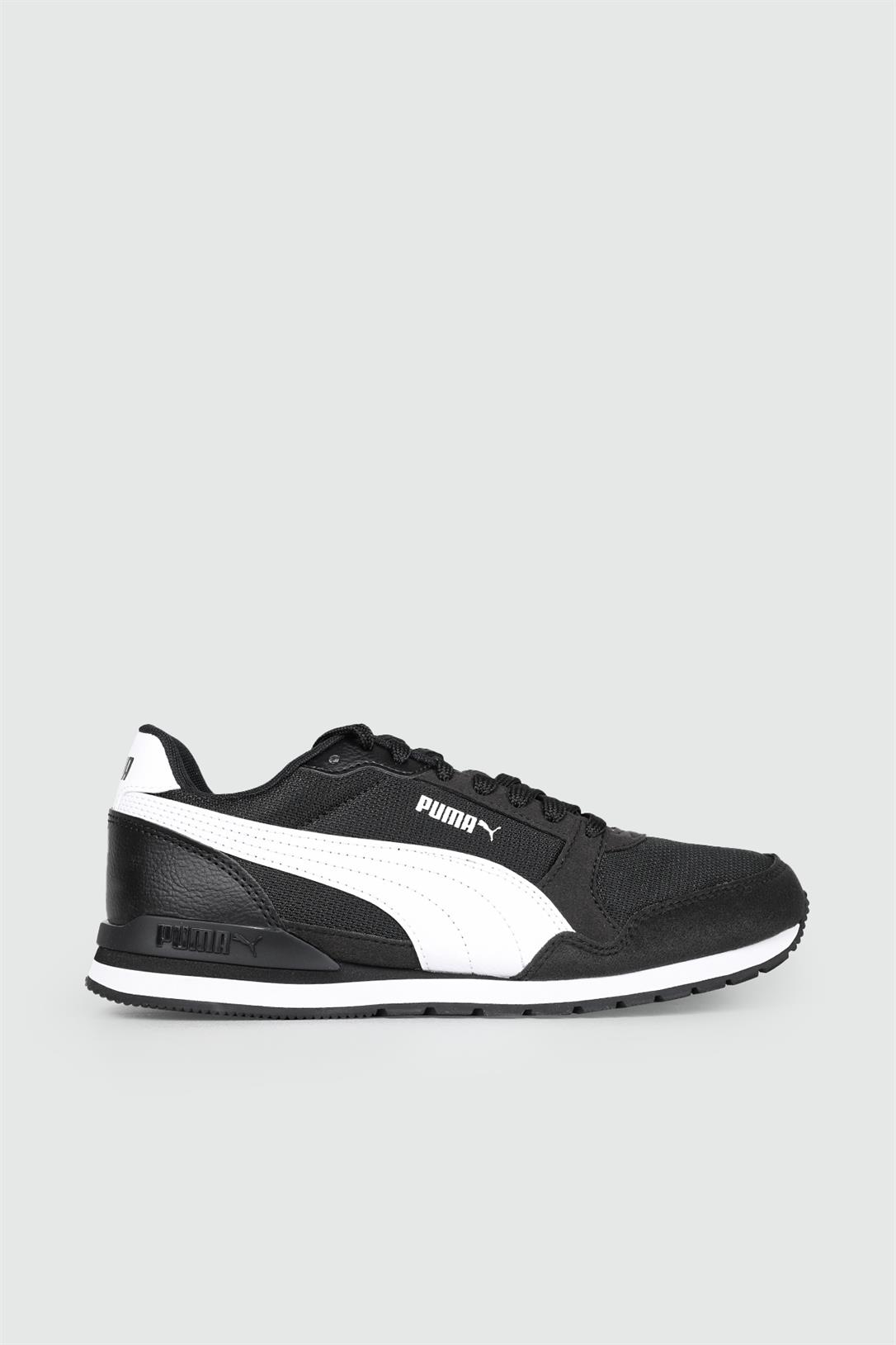 Günlük Koşu Yürüyüş Siyah Beyaz Erkek Spor Ayakkabı 384640-01 Erkek Koşu & Yürüyüş Puma PUMA 384640-01 ST RunneR