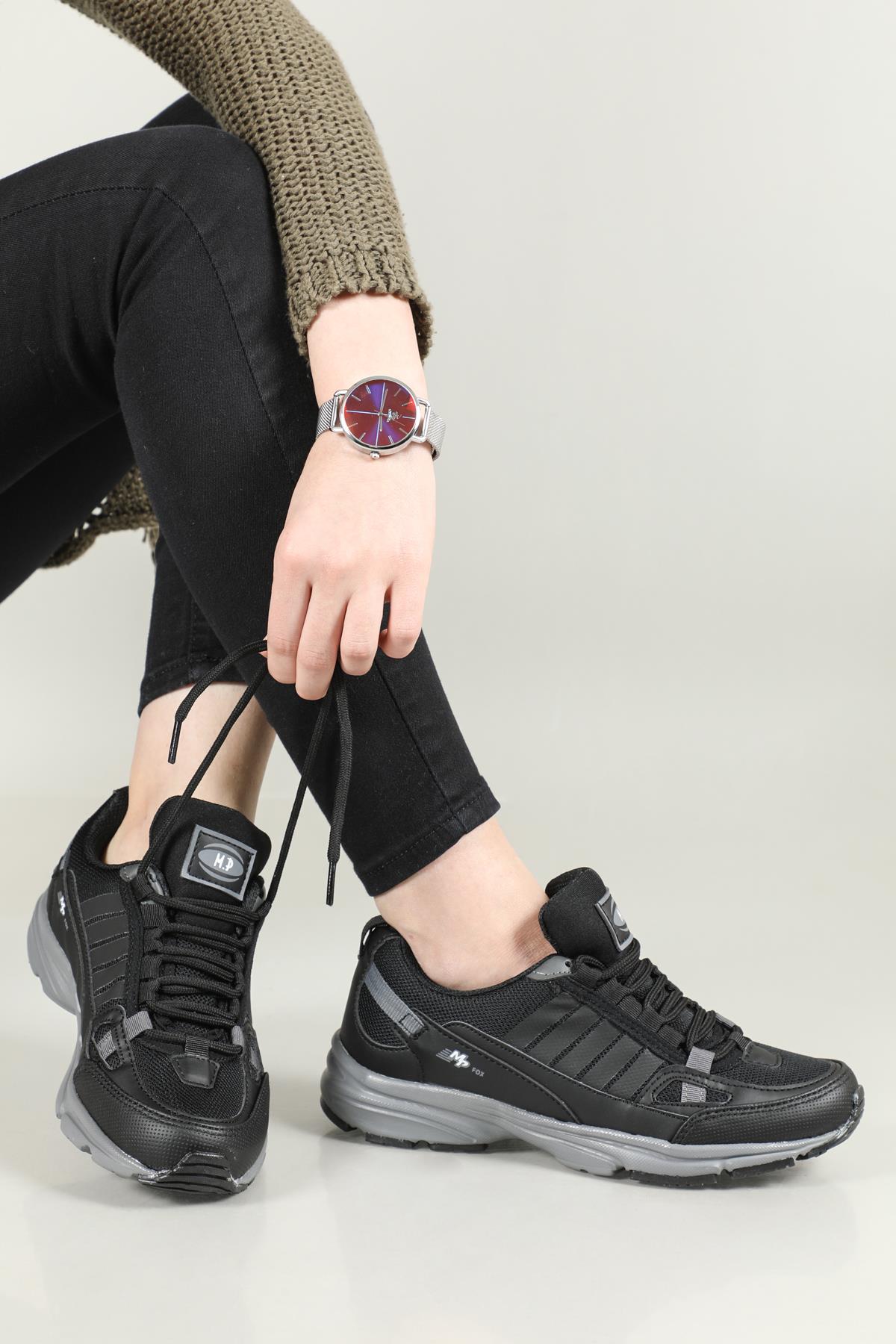 Günlük Koşu Yürüyüş Sıyah Unisex Spor Ayakkabı 211-1016 Unisex Günlük Spor Ayakkabı M.P M.P 211-1016 UNİSEX SPOR AYAK