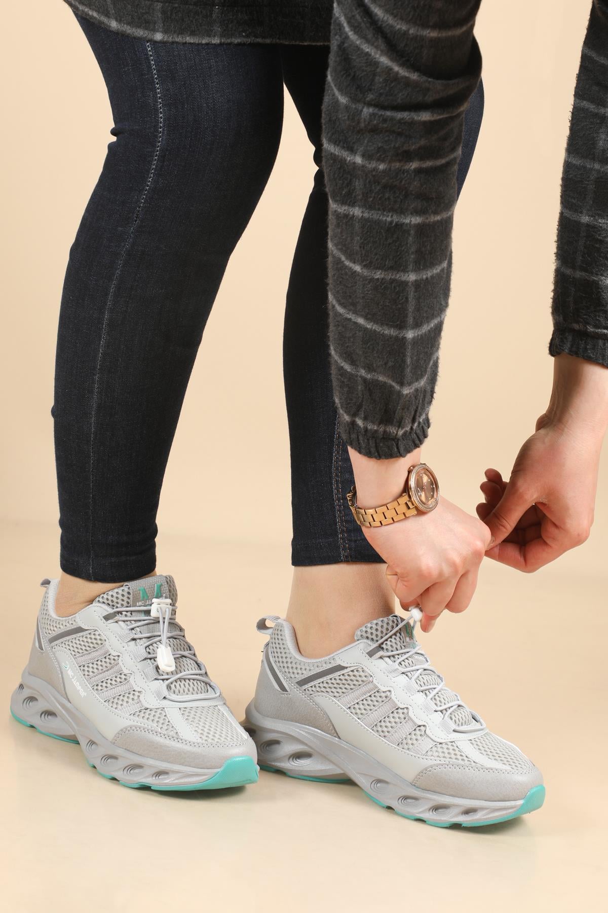 Günlük Nefes Alır Buz Su Yeşil Unisex Spor Ayakkabı 1981 Unisex Günlük Spor Ayakkabı Jamper JAMPER 1981 UNİSEX FİLELİ SPOR