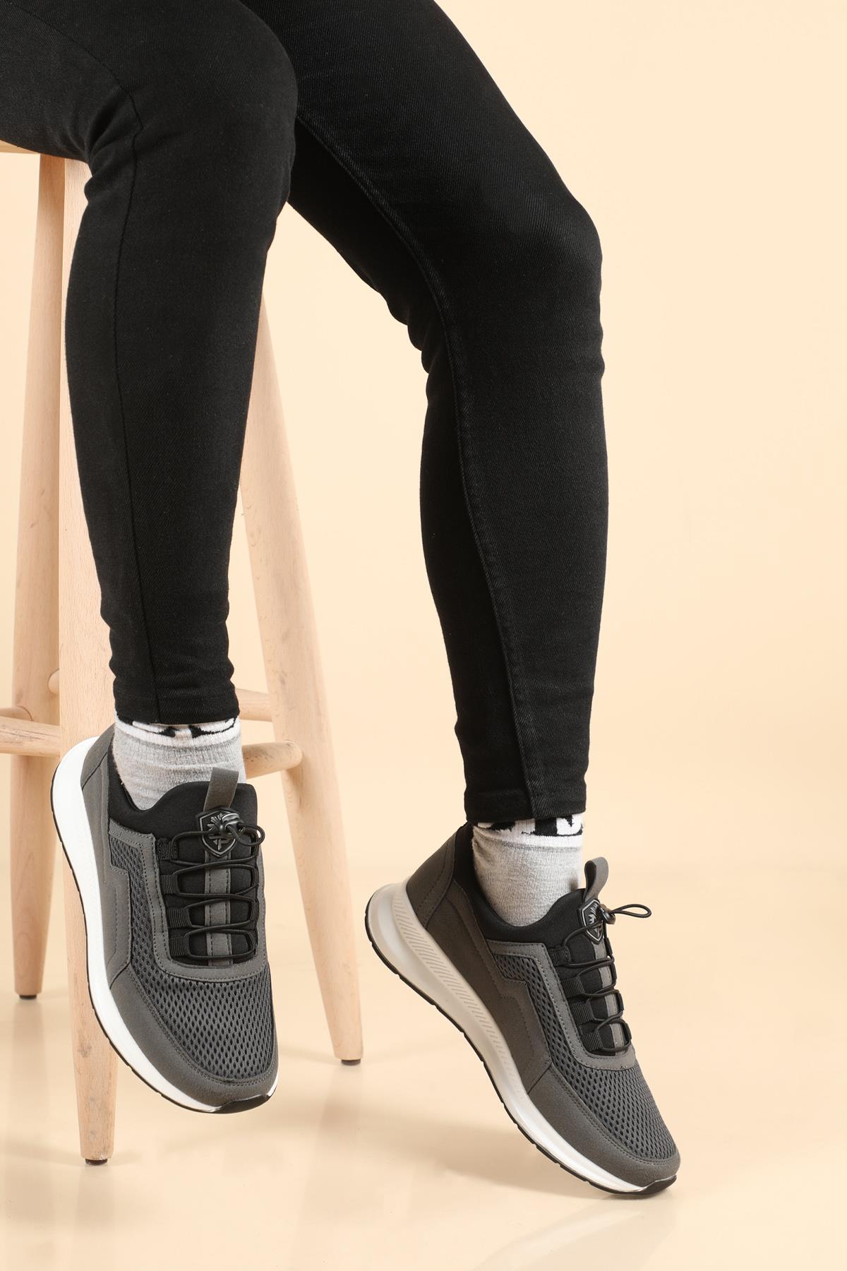 Günlük Nefes Alır Gri Erkek Spor Ayakkabı 211-1759 Erkek Günlük Spor Ayakkabı M.P MP 211-1759 MER CASUAL