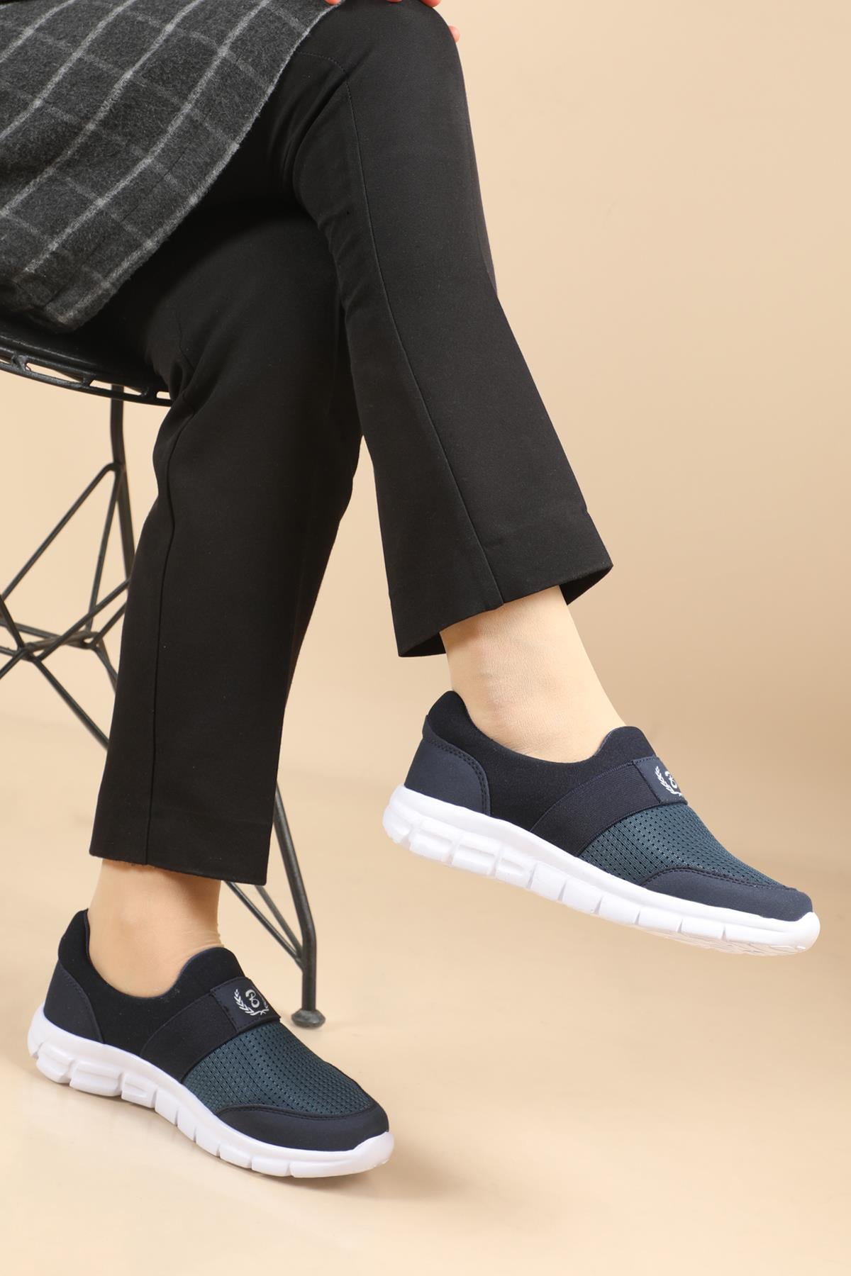 Günlük Nefes Alır Lacivert Unisex Spor Ayakkabı 527 Unisex Günlük Spor Ayakkabı BLACK SEA BLACK SEA 527 UNİSEX AQUA SPOR