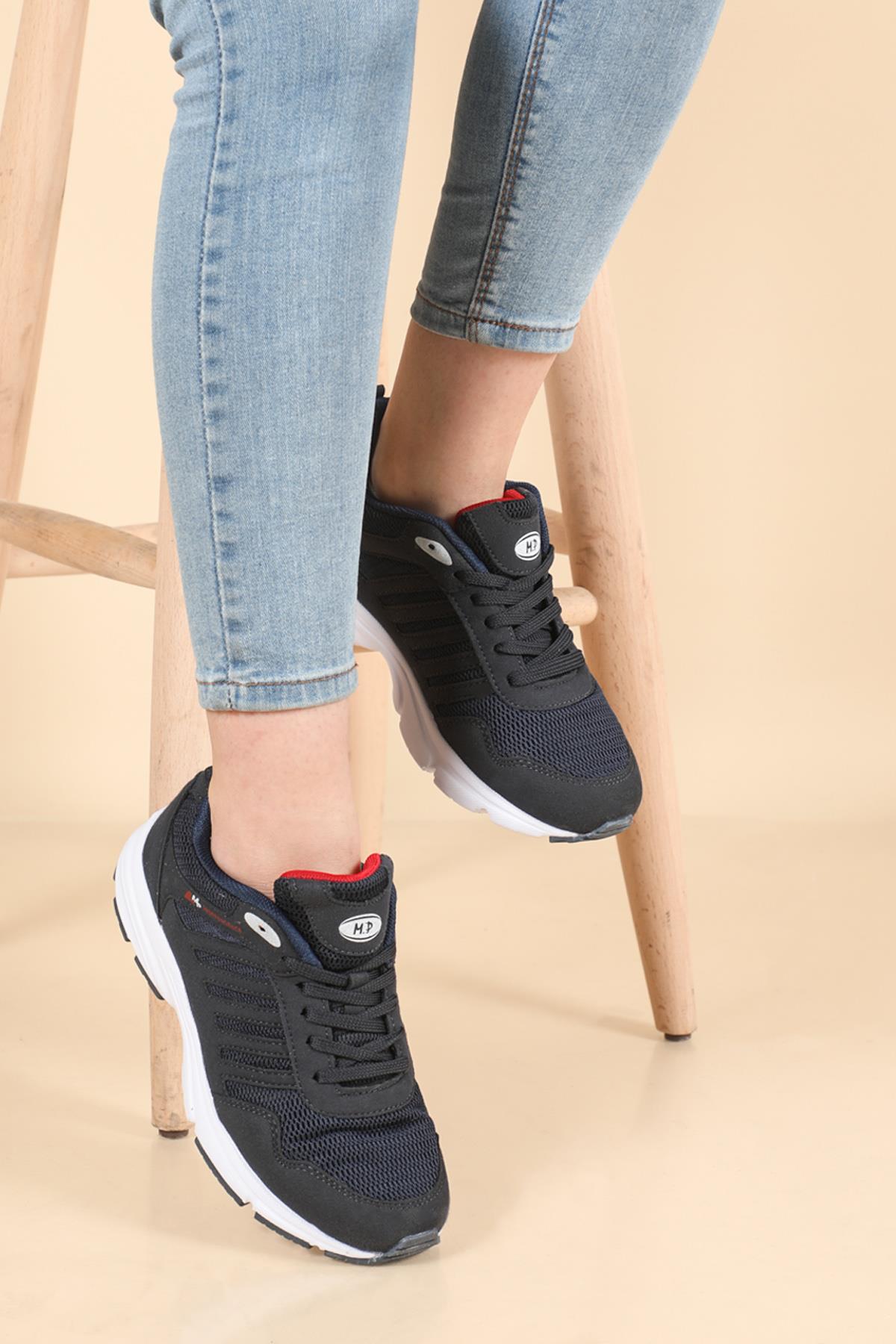 Günlük Nefes Alır Lacivert Unisex Spor Ayakkabı 211-6803 Unisex Günlük Spor Ayakkabı M.P MP 211-6803 UNİSEX SPOR