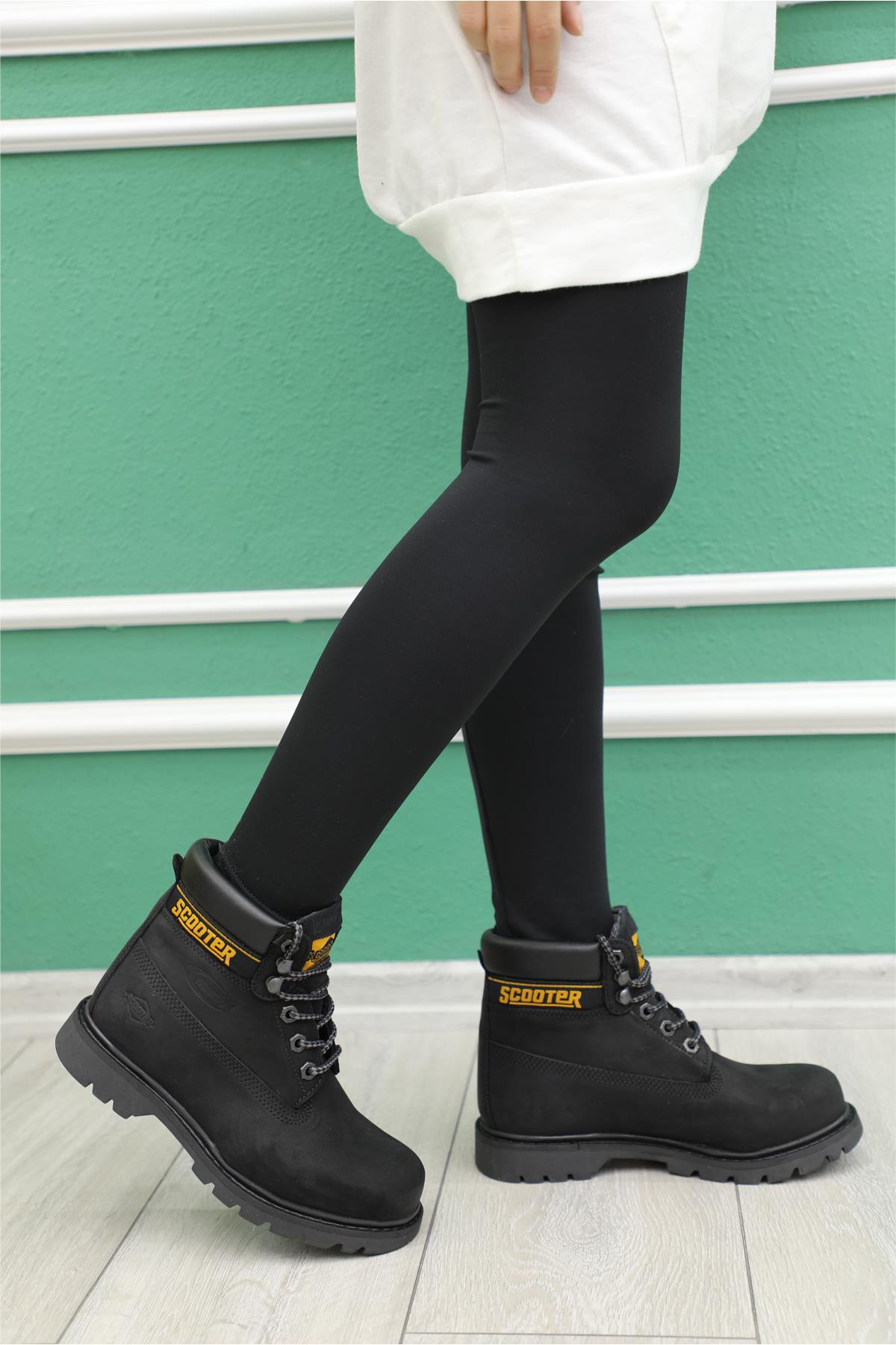 Günlük Postal Nubuk Siyah Unisex Spor Ayakkabı 5130 Unisex Outdoor Scooter SCOOTER 5130 Unisex Bot