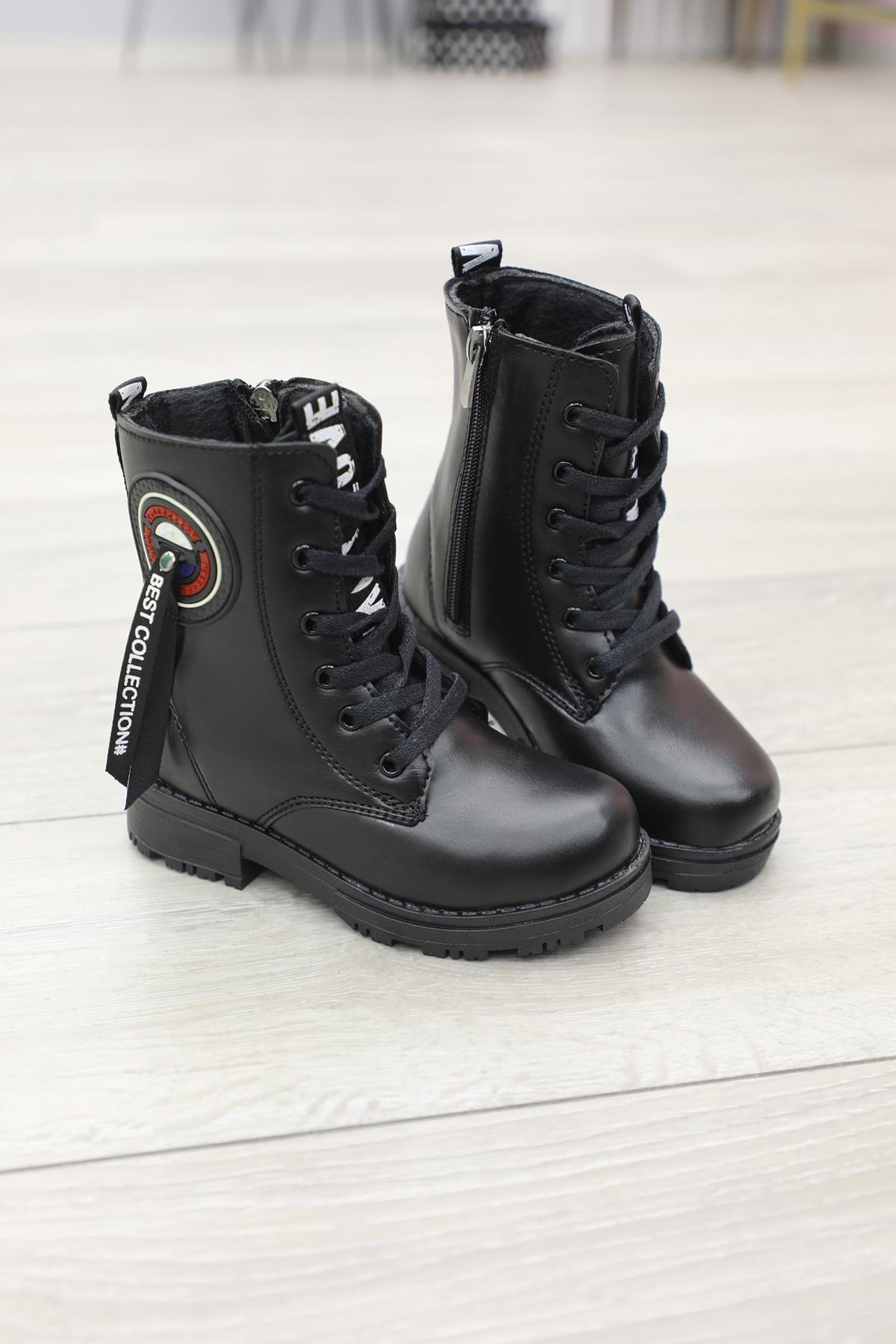 Günlük Postal Siyah Nova Çocuk Bot 7255 Çocuk bot & Çizme Twingo TWİNGO 7255 ÇOCUK