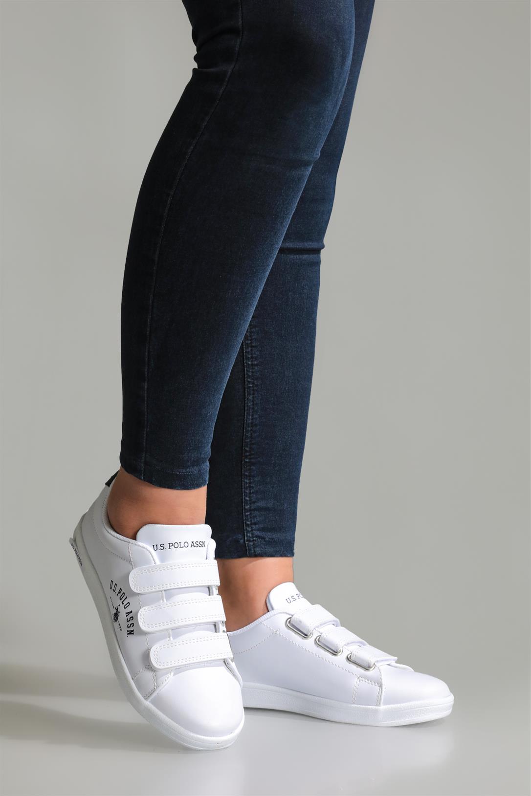 Günlük Rahat Bağcıklı Beyaz Unisex Spor Ayakkabı SINGER 3FX Unisex Günlük Spor Ayakkabı U.S Polo U.S POLO SINGER 3FX UNSX