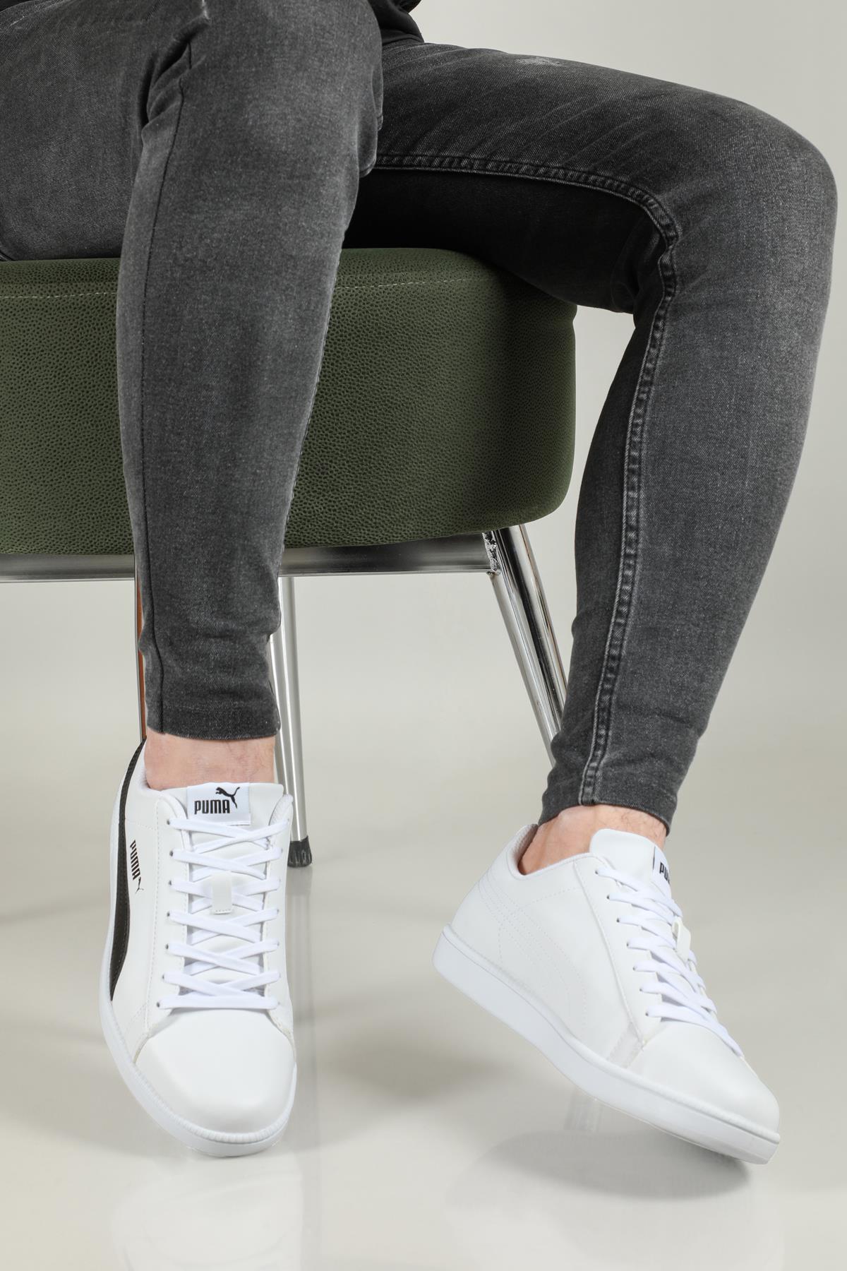 Günlük Rahat Beyaz Erkek Spor Ayakkabı 382786-02 Erkek Sneaker Puma PUMA 382786-02 UP TDP MER SPOR