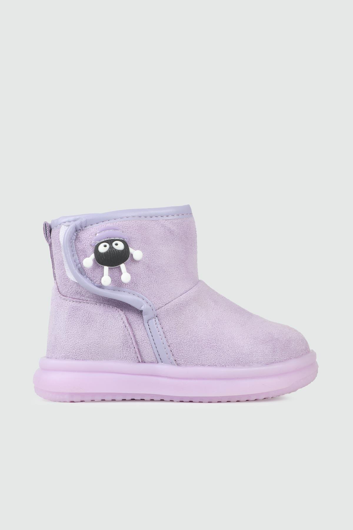 Günlük Rahat Cırtlı Lila Çocuk Kar Bot 071 Çocuk bot & Çizme WİSCO Wisco 071 Patik 25K
