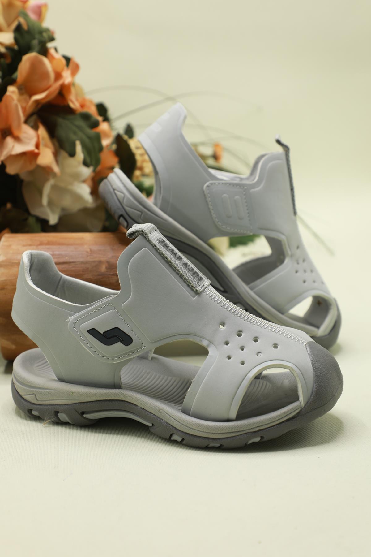 Günlük Rahat Gri Çocuk Sandalet 26107 Çocuk Sandalet Jump JUMP 26107 Çocuk Spor