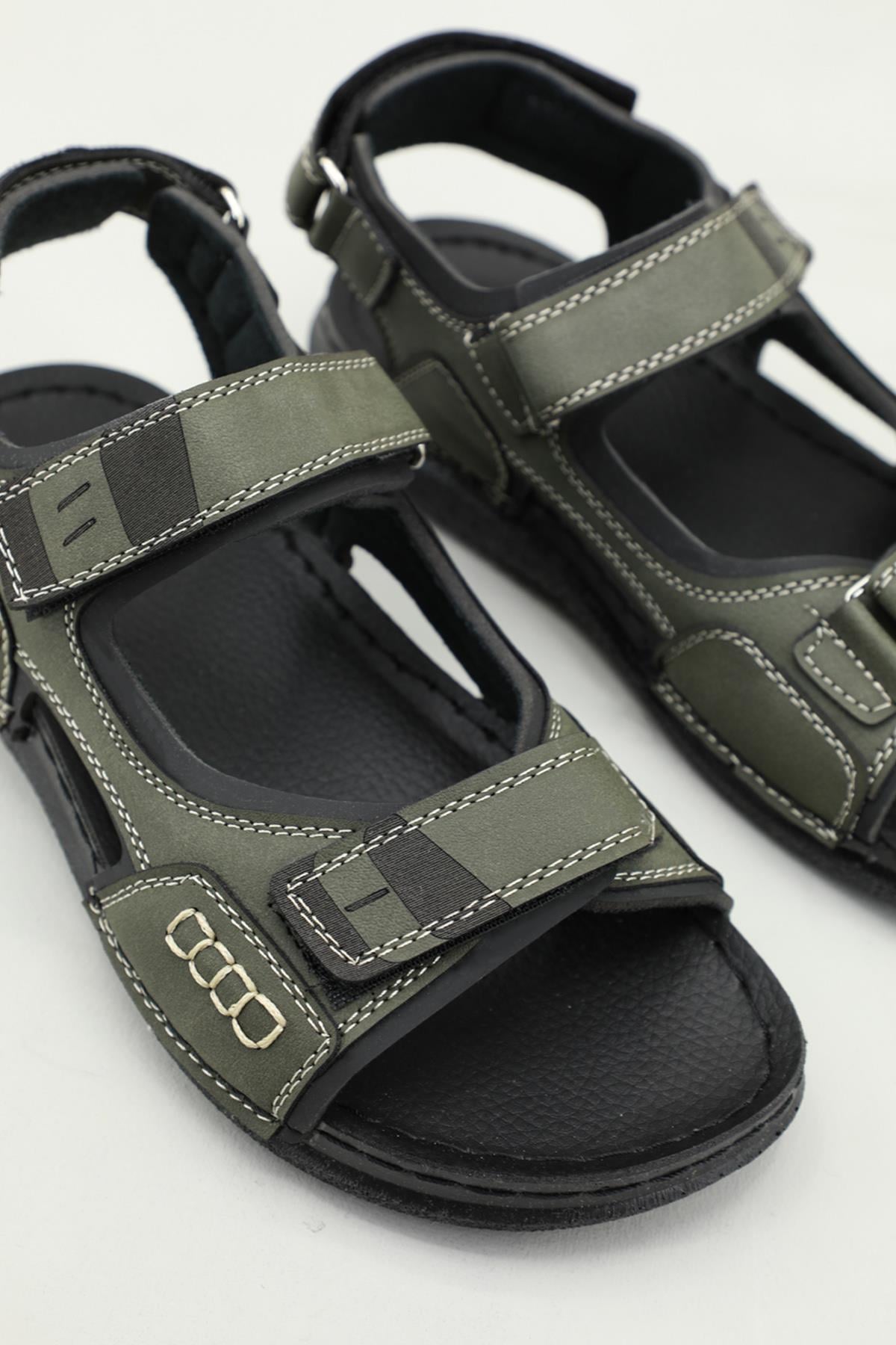 Günlük Rahat Haki Unisex Sandalet 301241 Unisex Sandalet Seray CV 301241 UNİSEX SANDALET