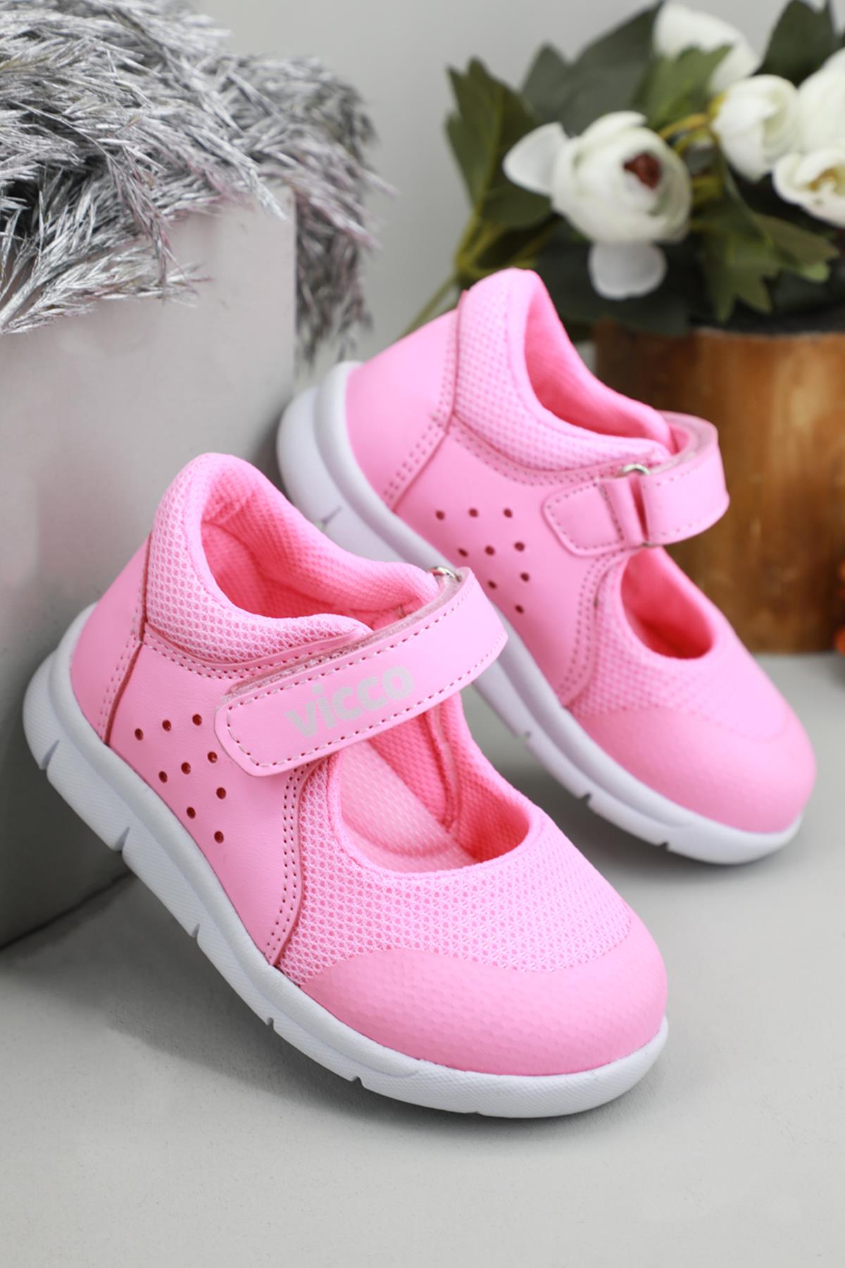 Günlük Rahat Pembe Çocuk Ayakkabı 114 Çocuk Günlük Ayakkabı Vicco VİCCO 114 Lucky