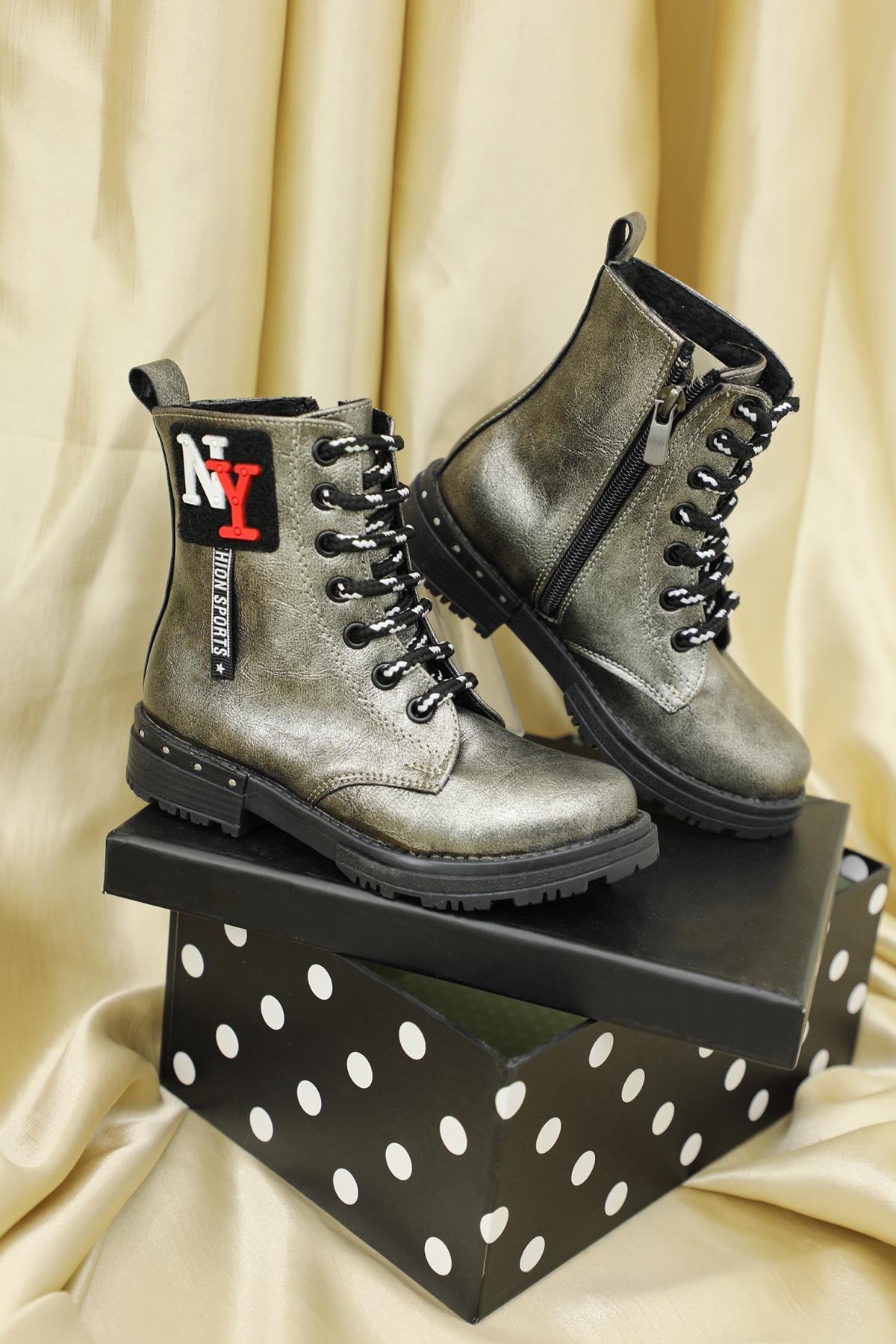 Günlük Rahat Platin Çocuk Bot 150 Çocuk bot & Çizme CityKids TARHAN 150 ÇOCUK