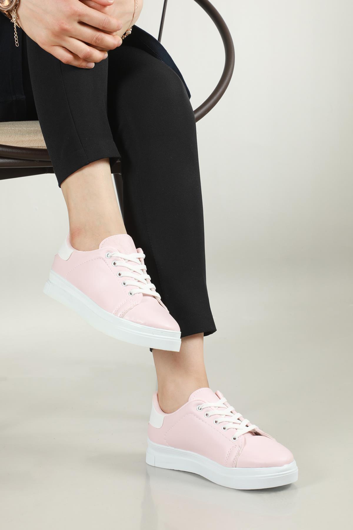 Günlük Rahat Pudra Kadın Spor Ayakkabı SMİTH Kadın Sneaker Beınsteps Beinsteps Smith Kadın Sneaker