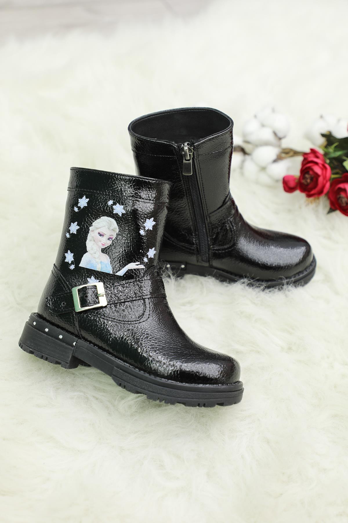 Günlük Rahat Siyah Çocuk Bot 120 Çocuk bot & Çizme CityKids TARHAN 120 ÇOCUK